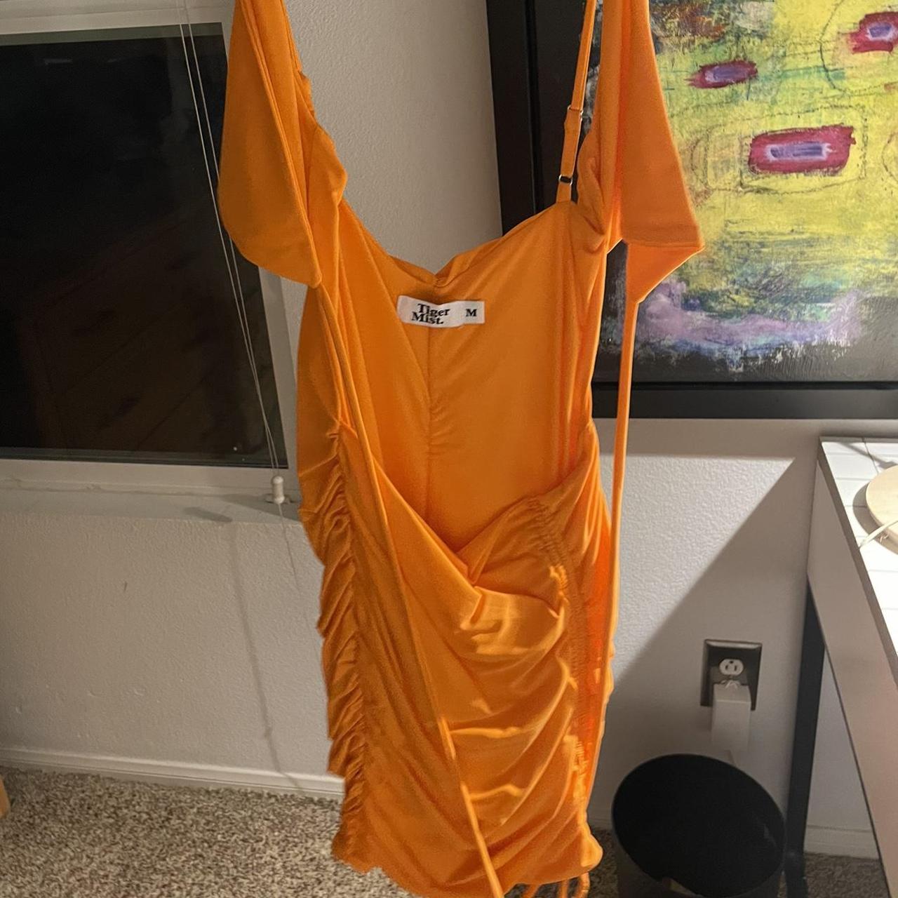 Tiger Mist Women's Orange Dress Depop