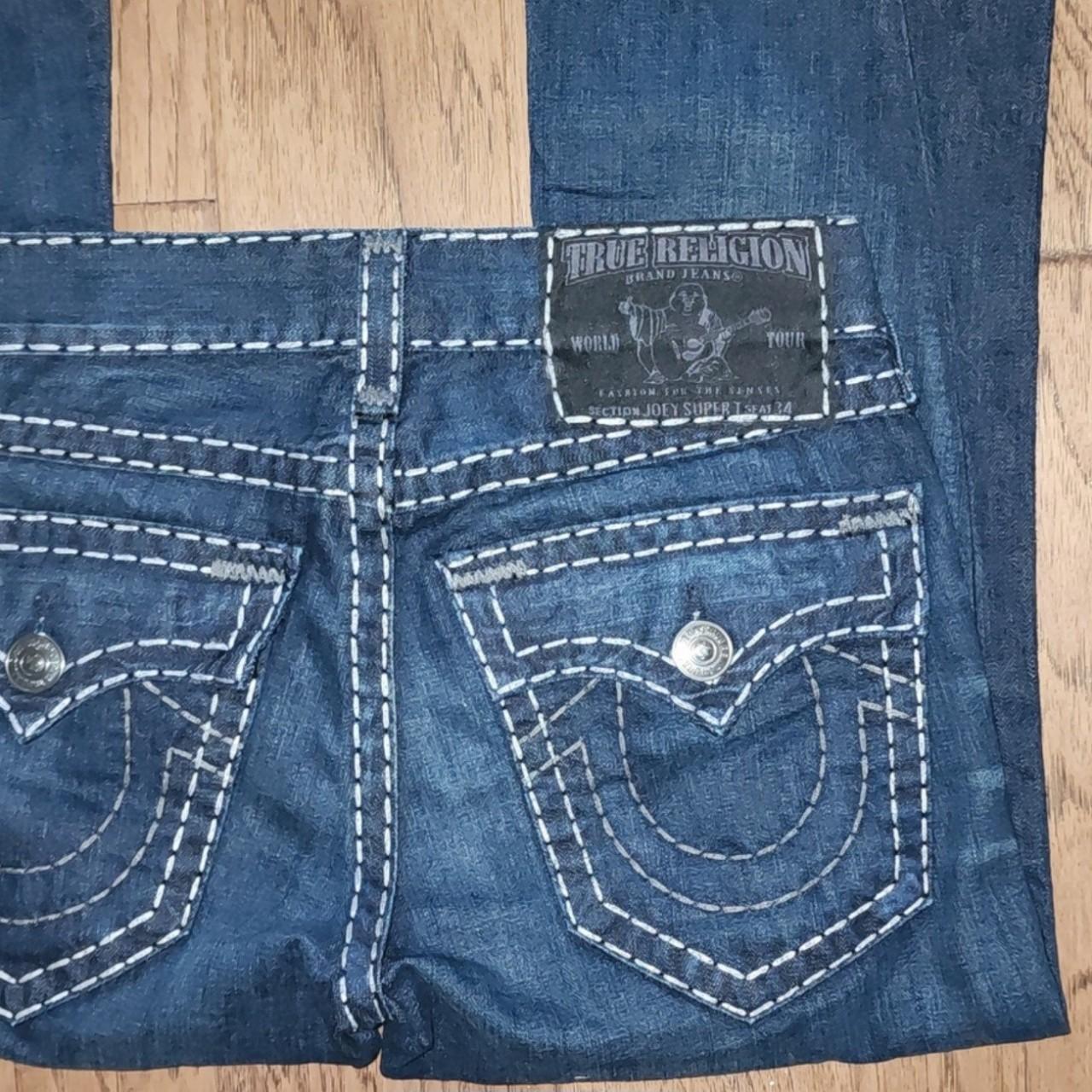 One of the sickest pairs of True Religion jeans you... - Depop