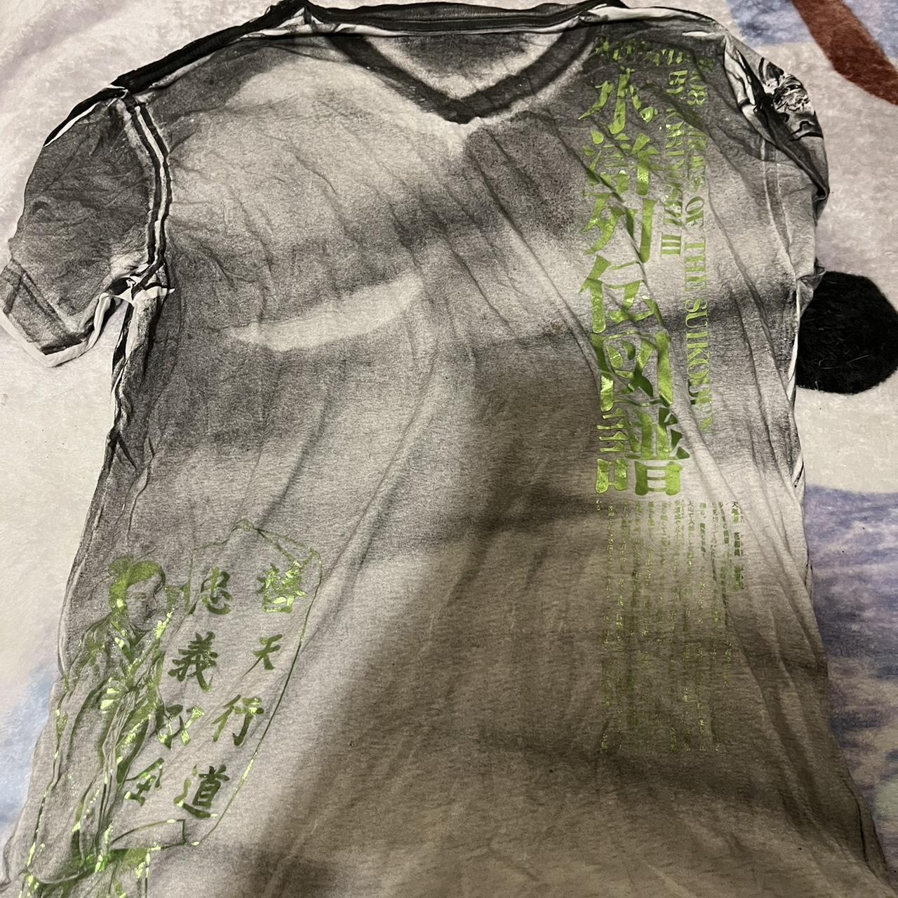 Large affliction shirt , v neck , heroes and demons... - Depop