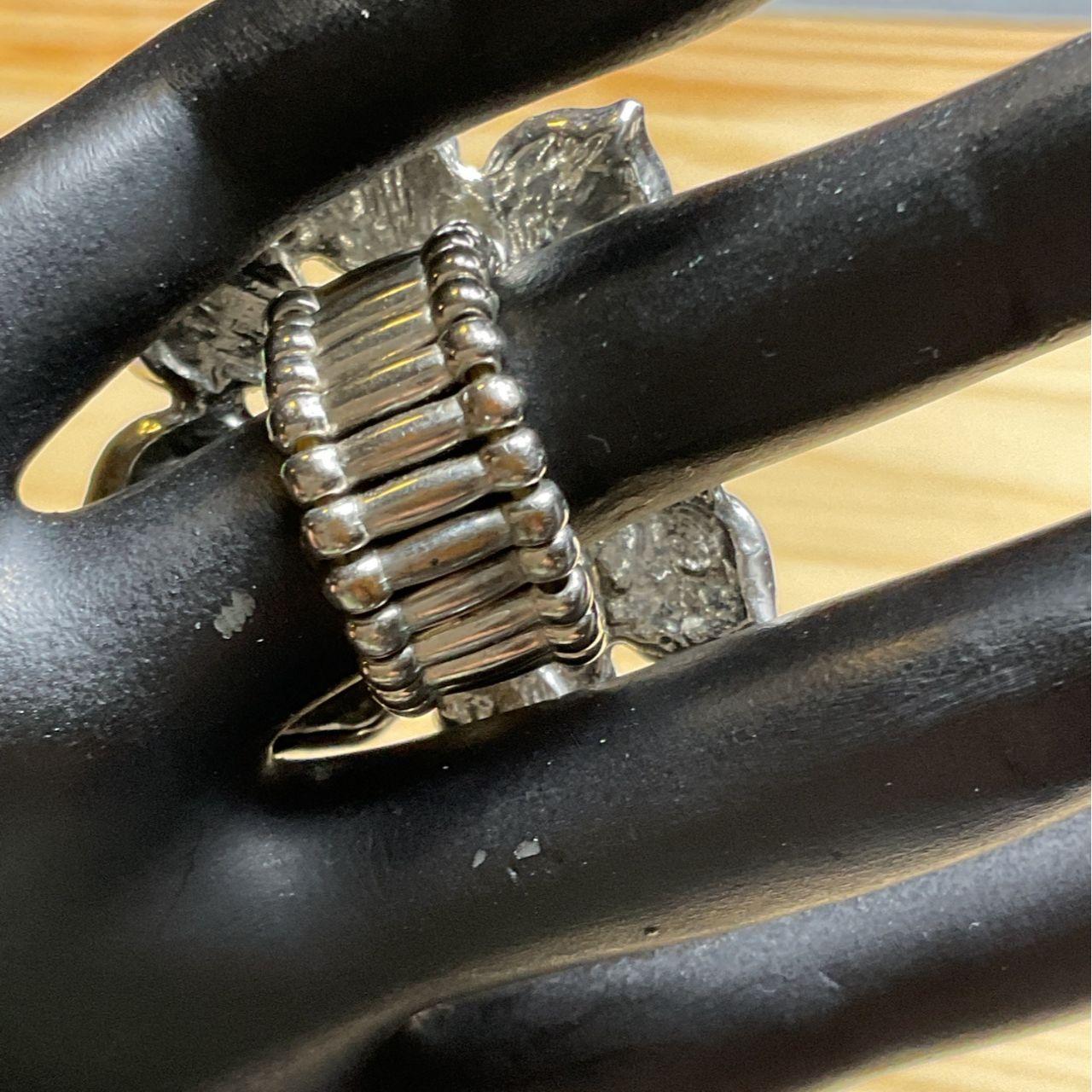 Women's Ring - Silver/Multi – Large Statement Rhi… - image 3