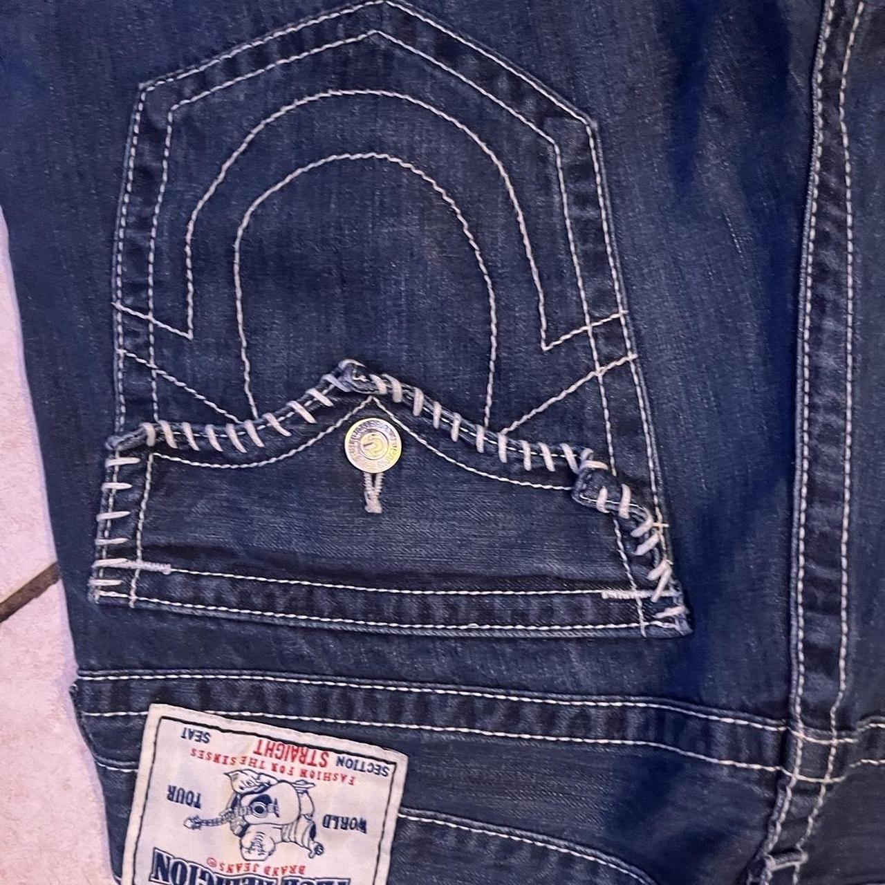 True Religion Men's Blue Jeans | Depop