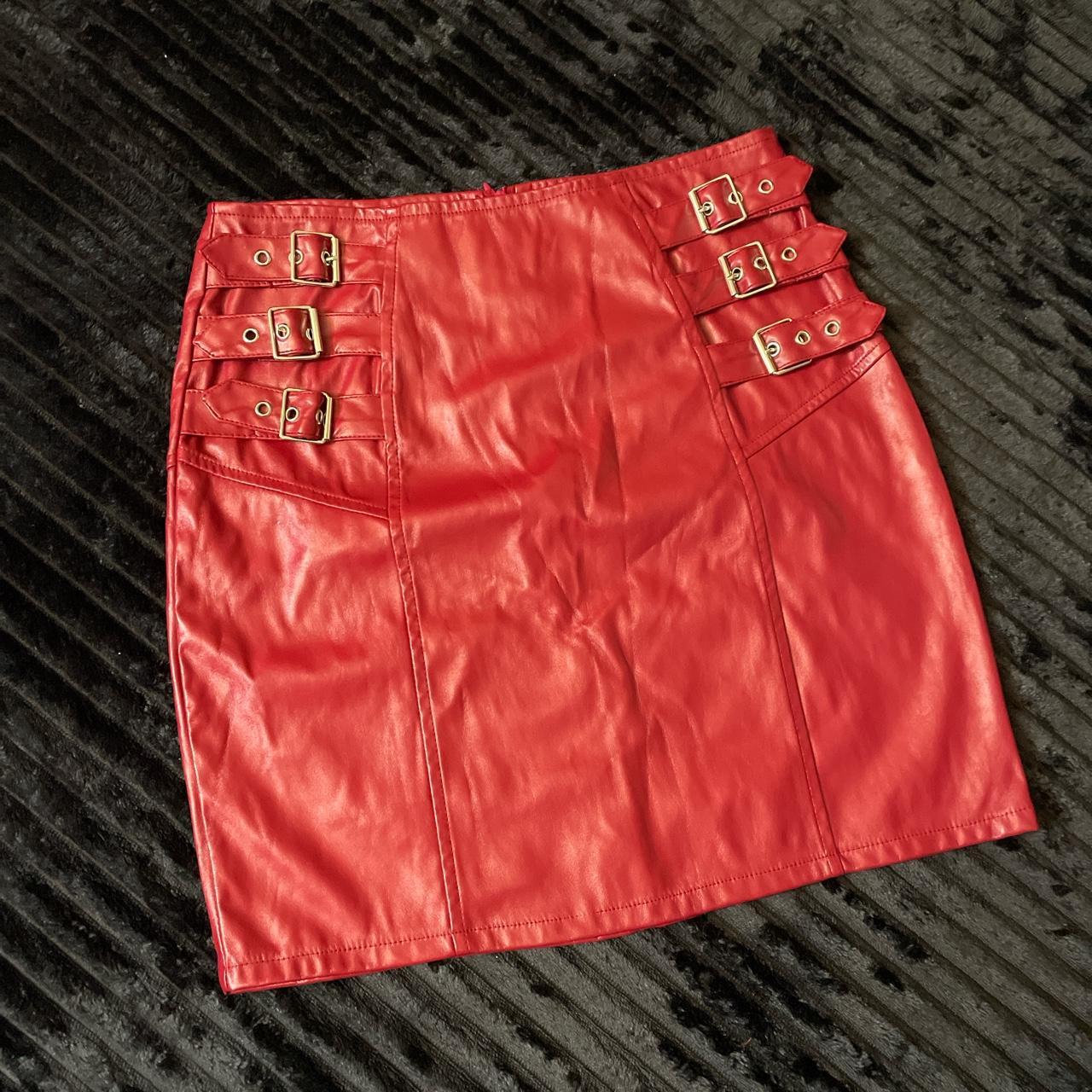 Discover 102+ boohoo leather skirt