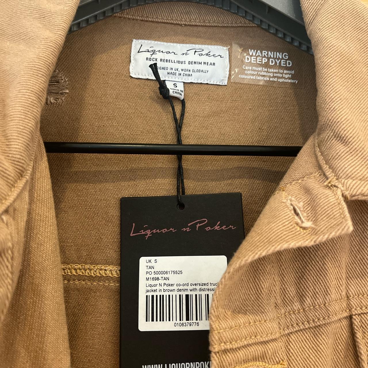 Liquor n poker 2024 tan denim jacket