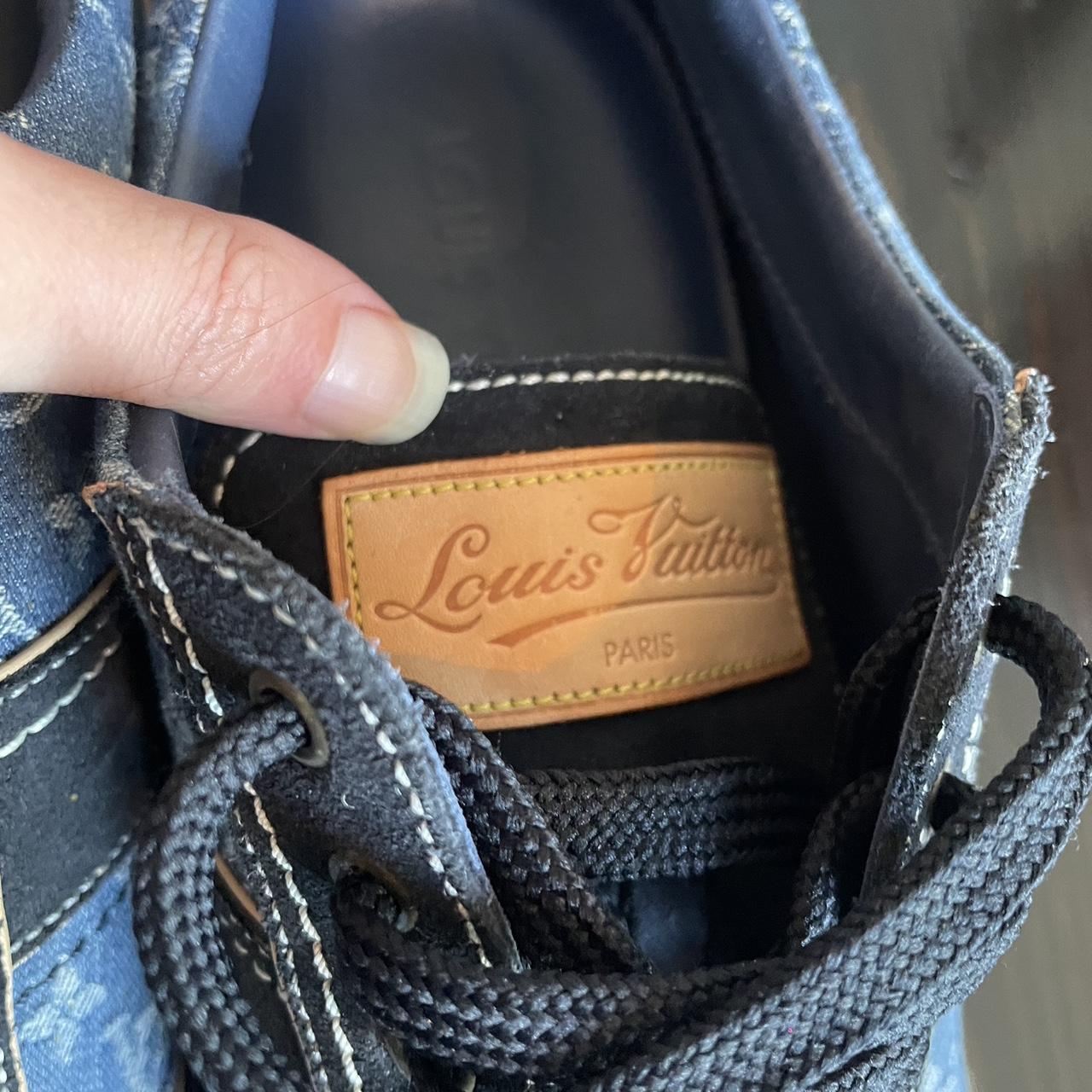 Men’s Louis Vuitton denim shoes europe size 9 is