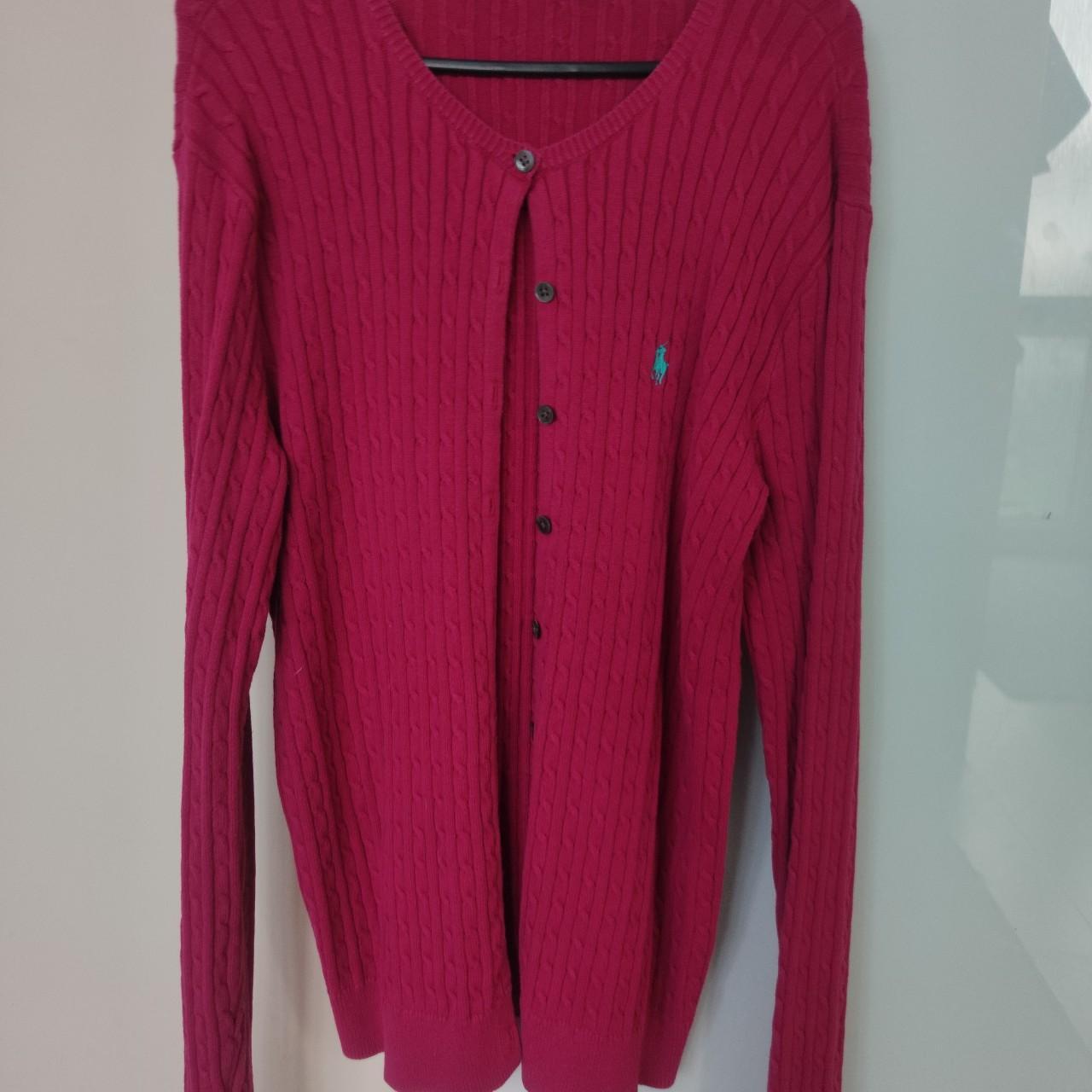 Ralph Lauren Women's Pink Cardigan Depop