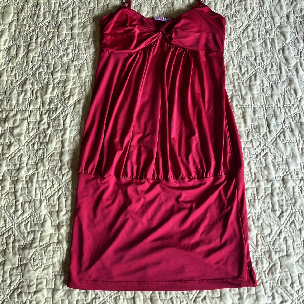 Sexy y2k vintage red dress Cyber y2k grunge chain... - Depop