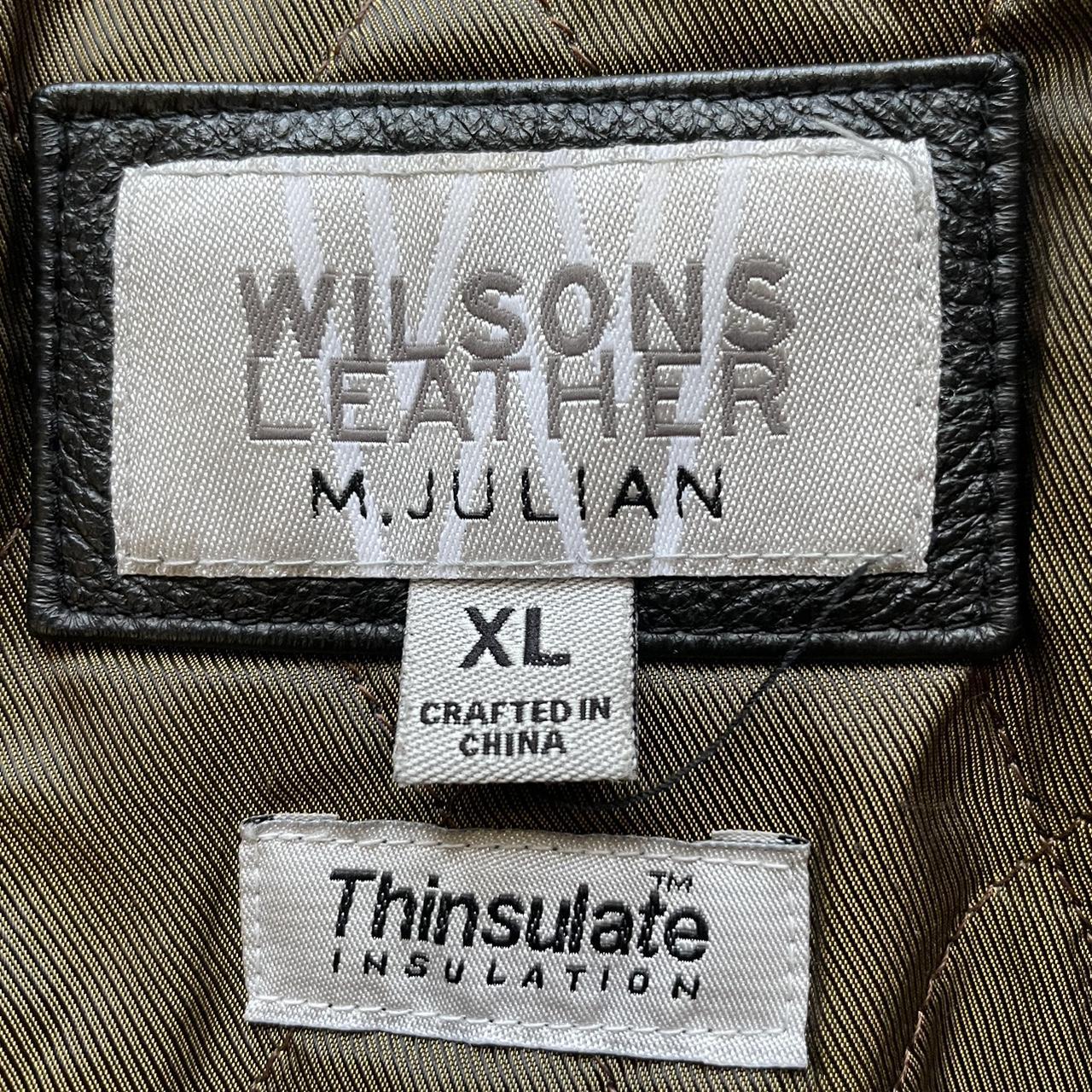 Men, M.JULIAN by Wilson Leather Jacket Car Coat Front Button