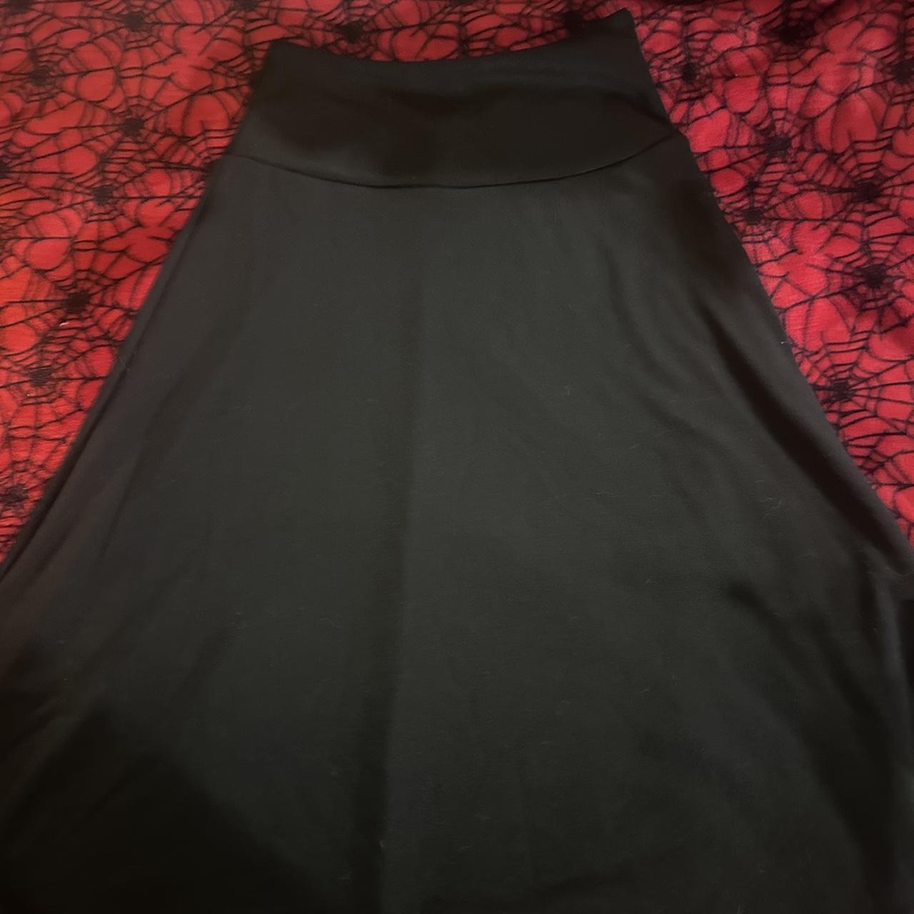 black long skirt goth alt summerclothing Depop