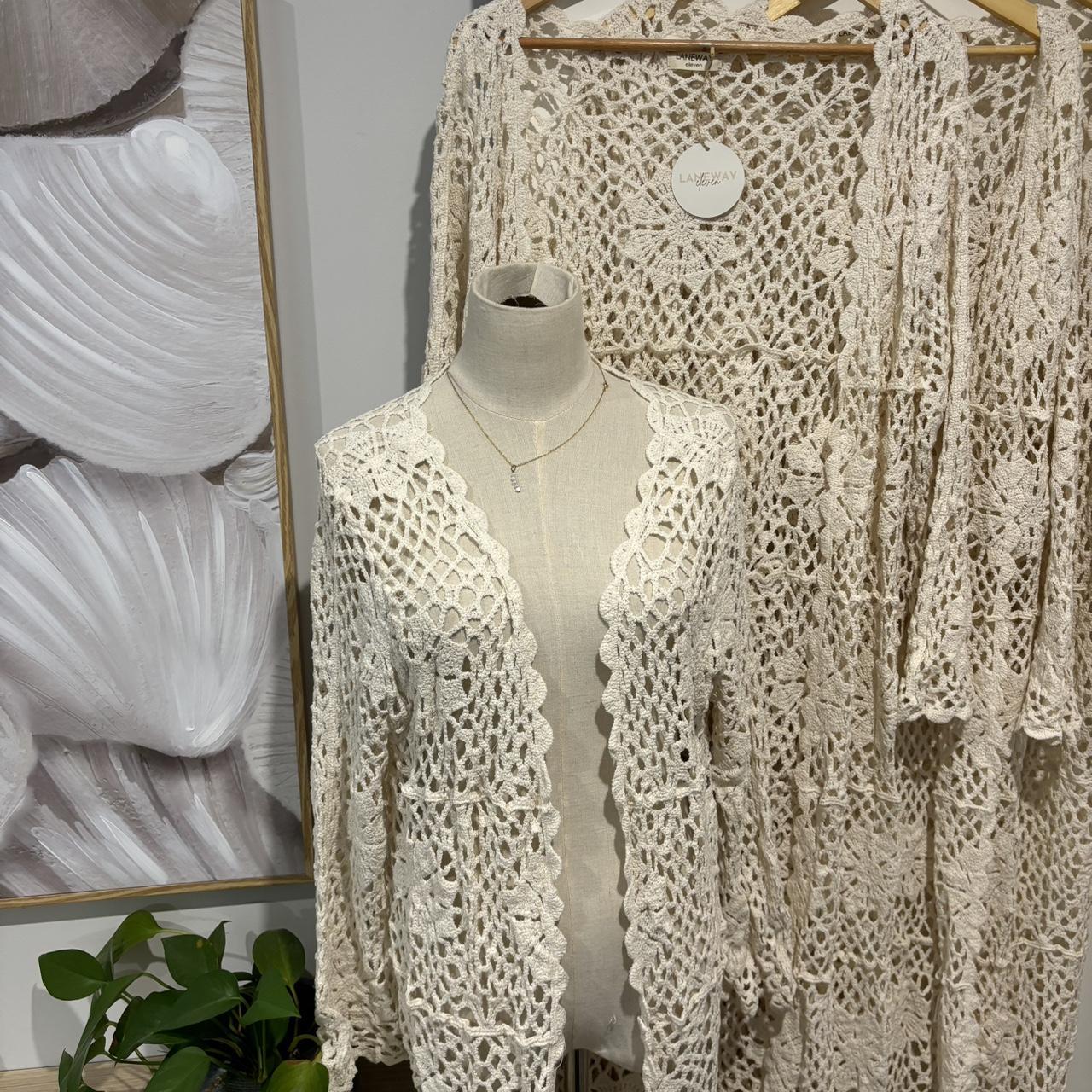 The most magical crochet robe for maternity... Depop