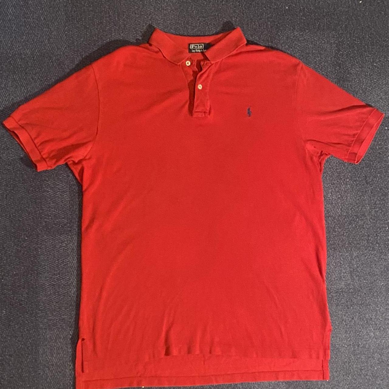 Polo Ralph Lauren Men's Red Polo-shirts | Depop