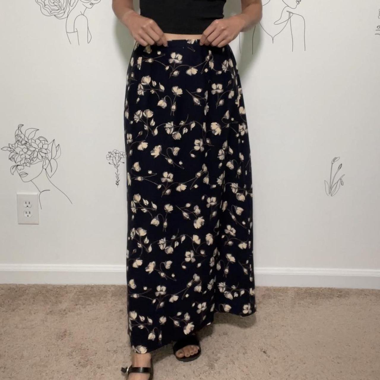 Talbots easy clearance floral maxi skirt