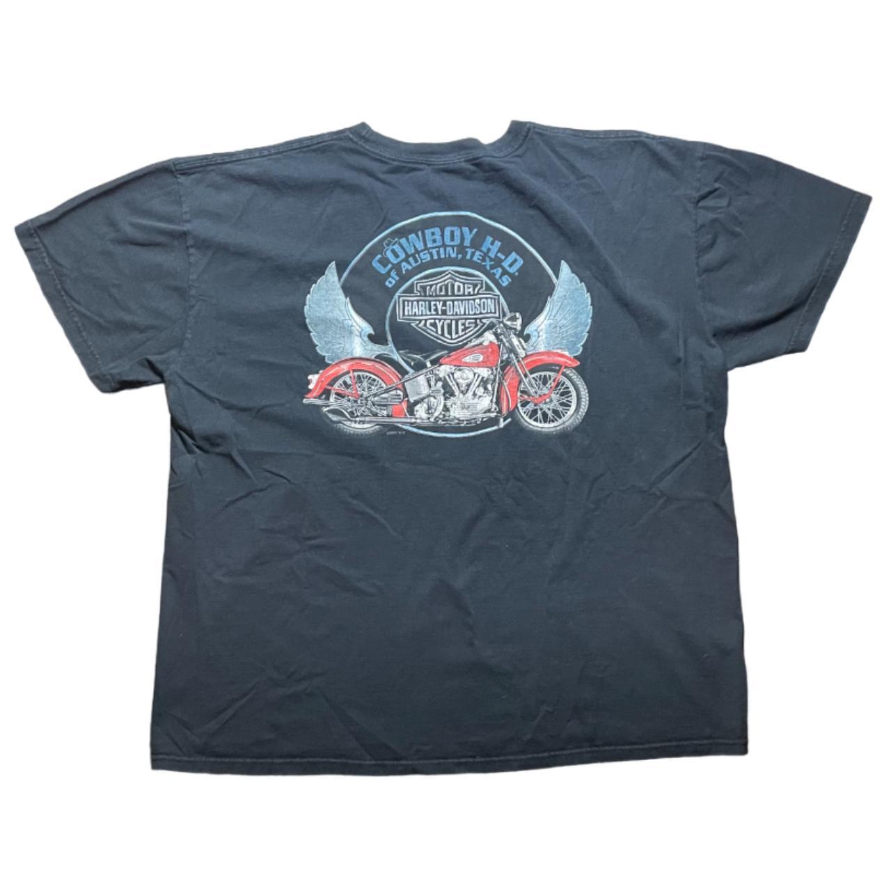 Harley Davidson Graphic T Shirt Doublesided Austin... - Depop