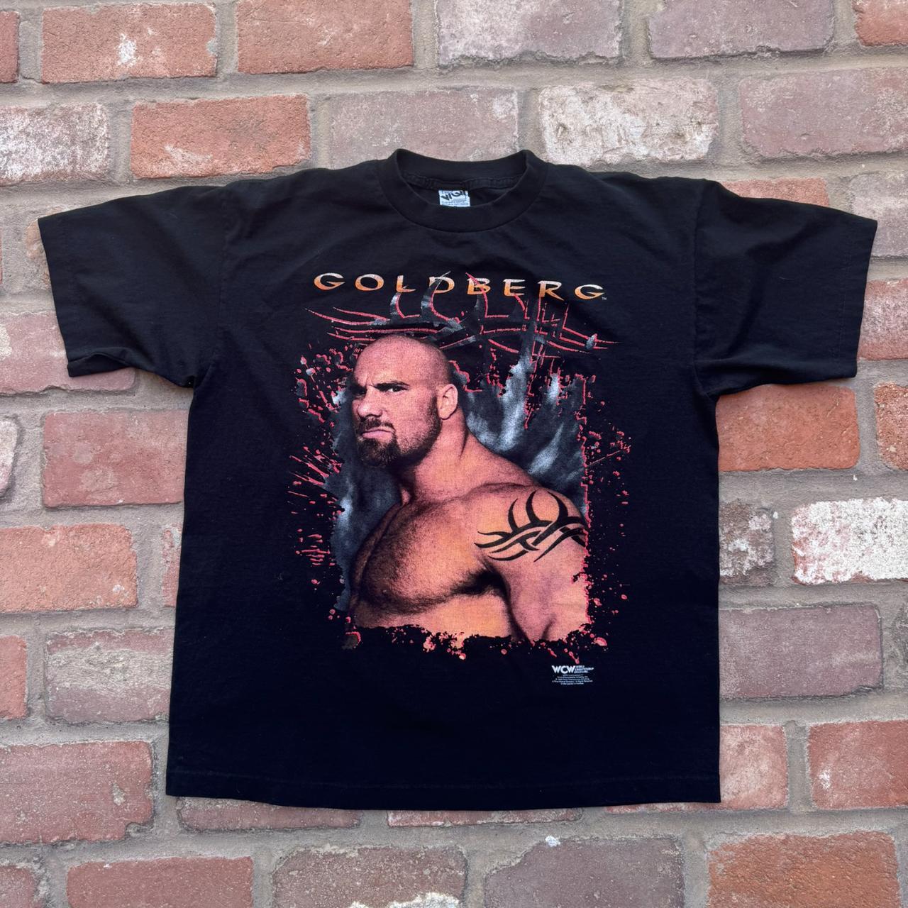 Vintage WWF/WWE/WCW Goldberg 1998 Wrestling Graphic... - Depop