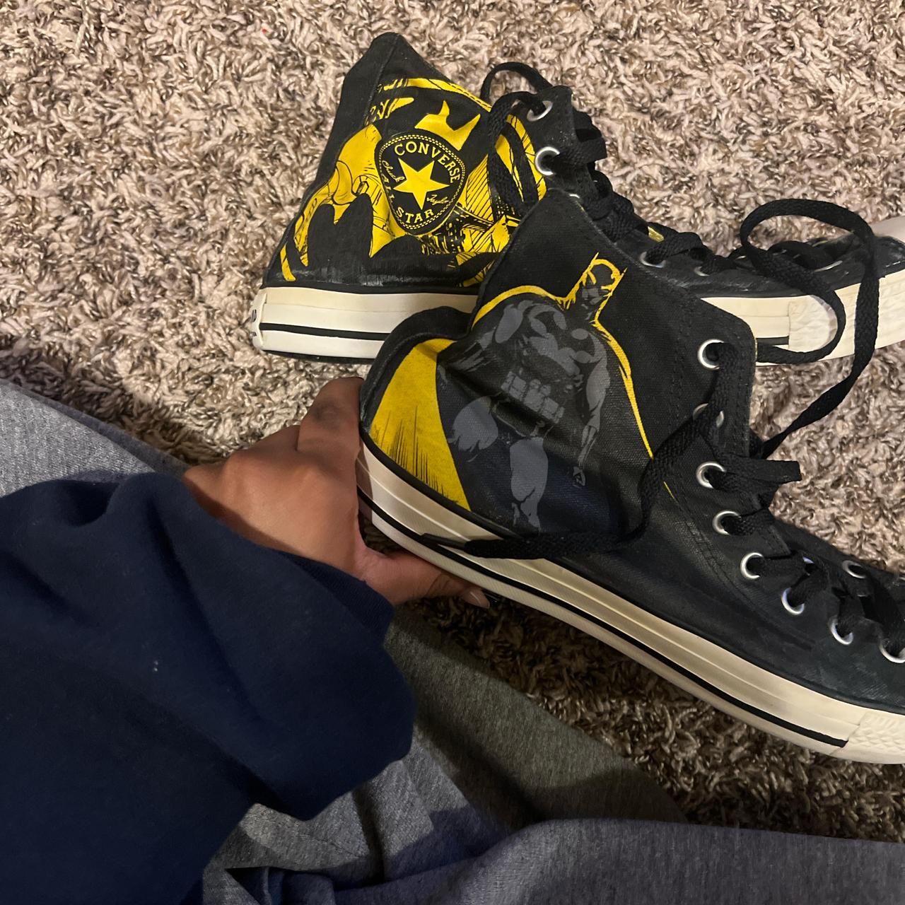 Batman DC Chuck Taylor s From Comic Con Size 11 in. Depop