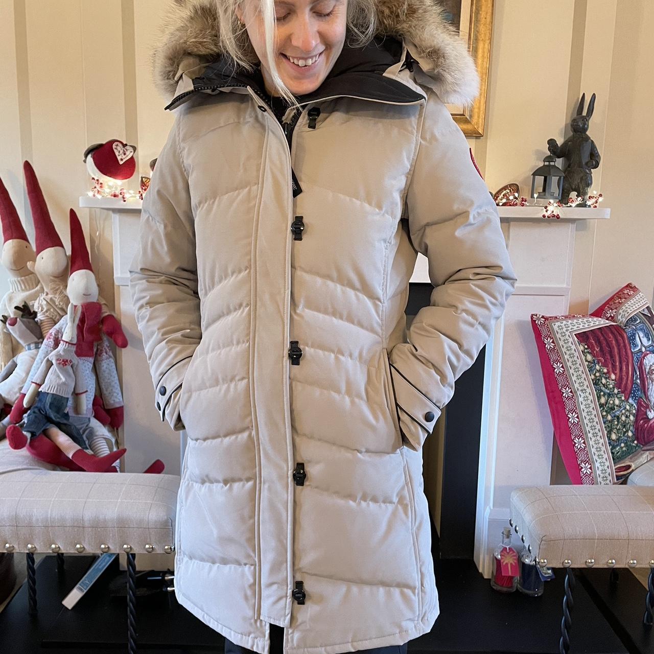 Canada Goose Lorette Parka. Limestone. Never worn... Depop