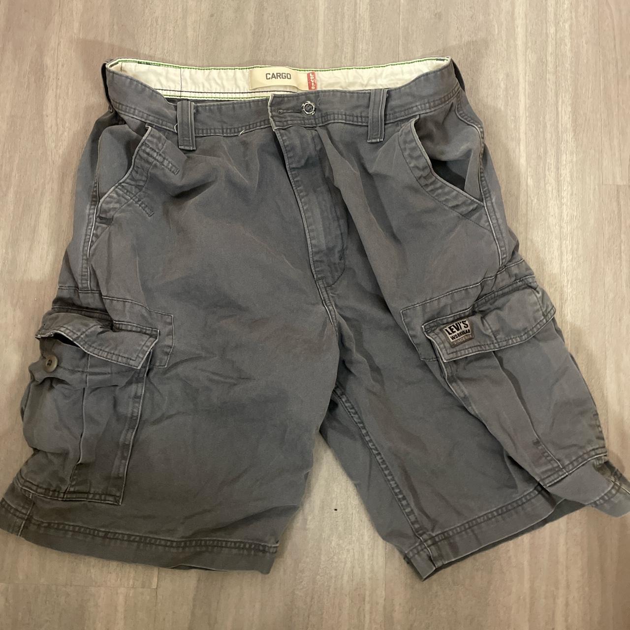 Levi s Workwear Cargo Shorts Stone Grey Size 36 Depop