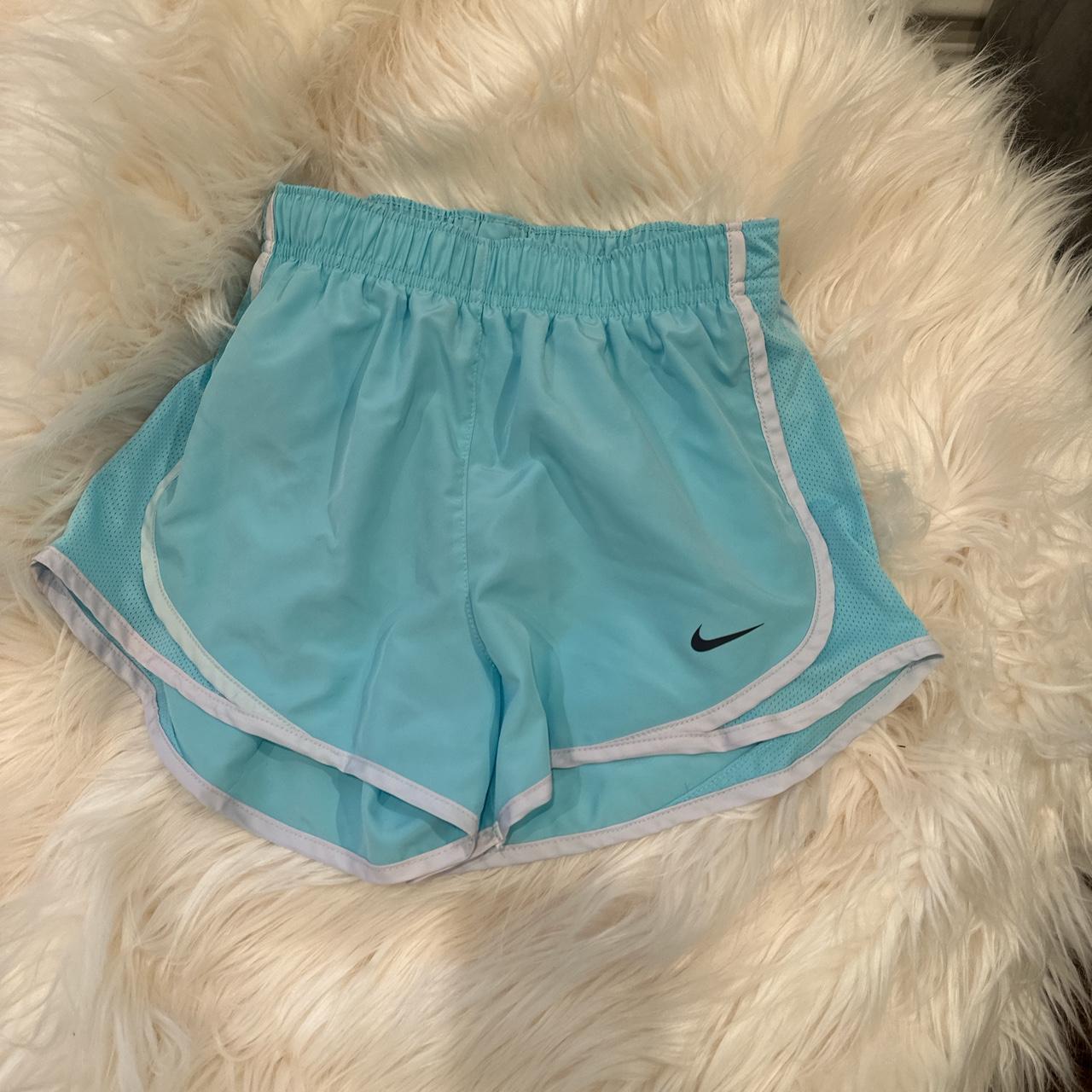 womens light blue nike shorts