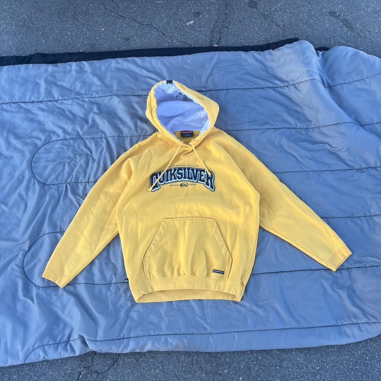 Quiksilver yellow hoodie Clearance
