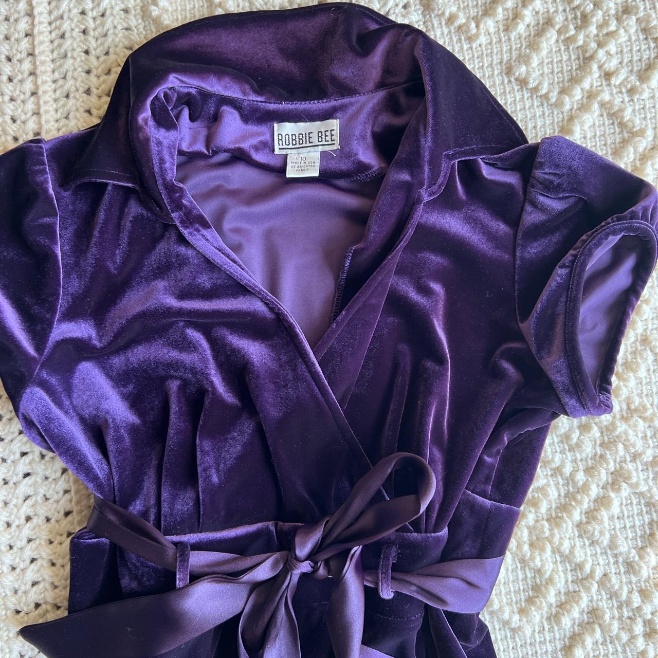Robbie Bee Women's Purple Dress | Depop