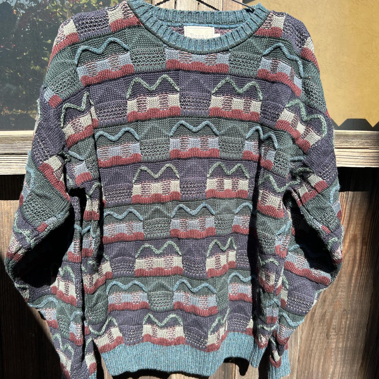 Vintage coogi style knit sweater by Essay Linda