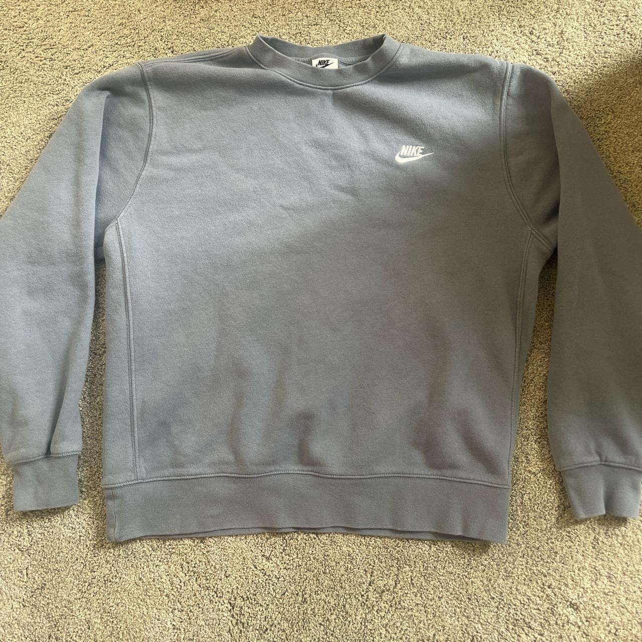 psychic blue nike crew neck