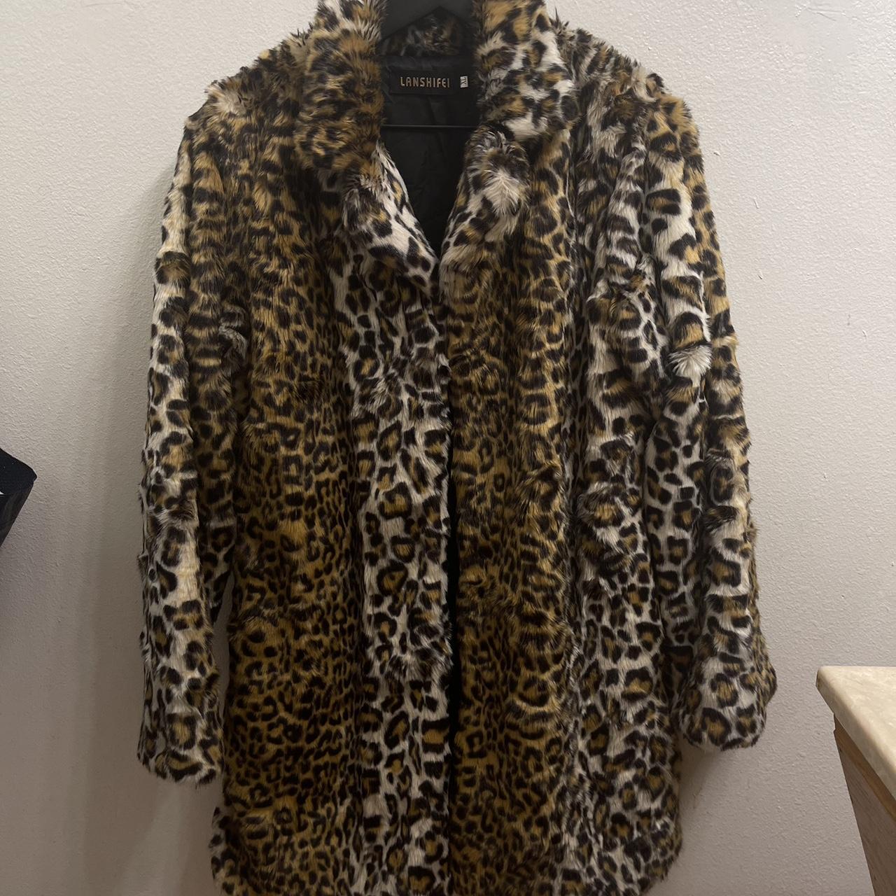 Hunt You Down faux leopard coat Never worn out,... - Depop