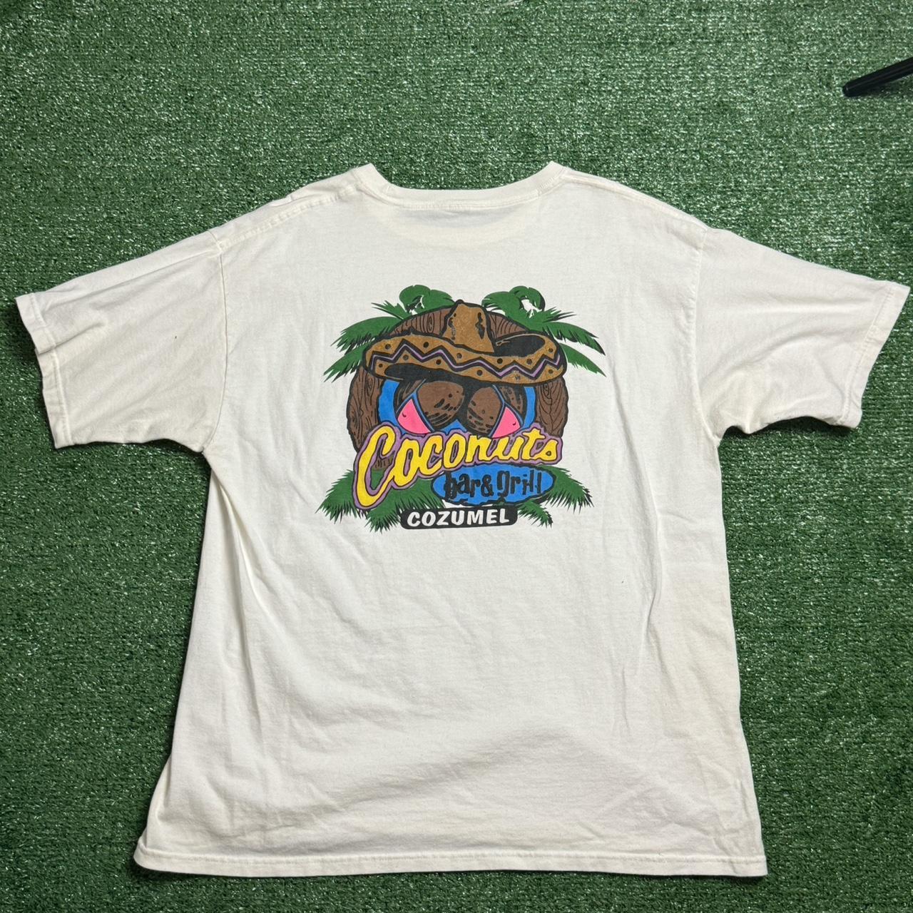 Vintage 90s Cozumel Mexico white tee shirt - Depop