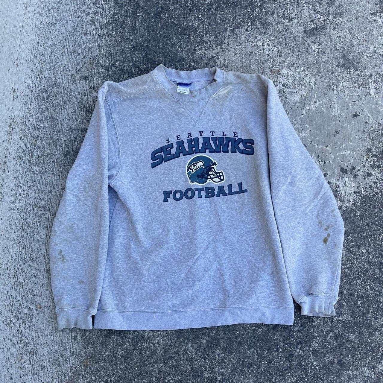 Vintage 90s NFL Reebok Seattle Seahawks Blue Silver & White 