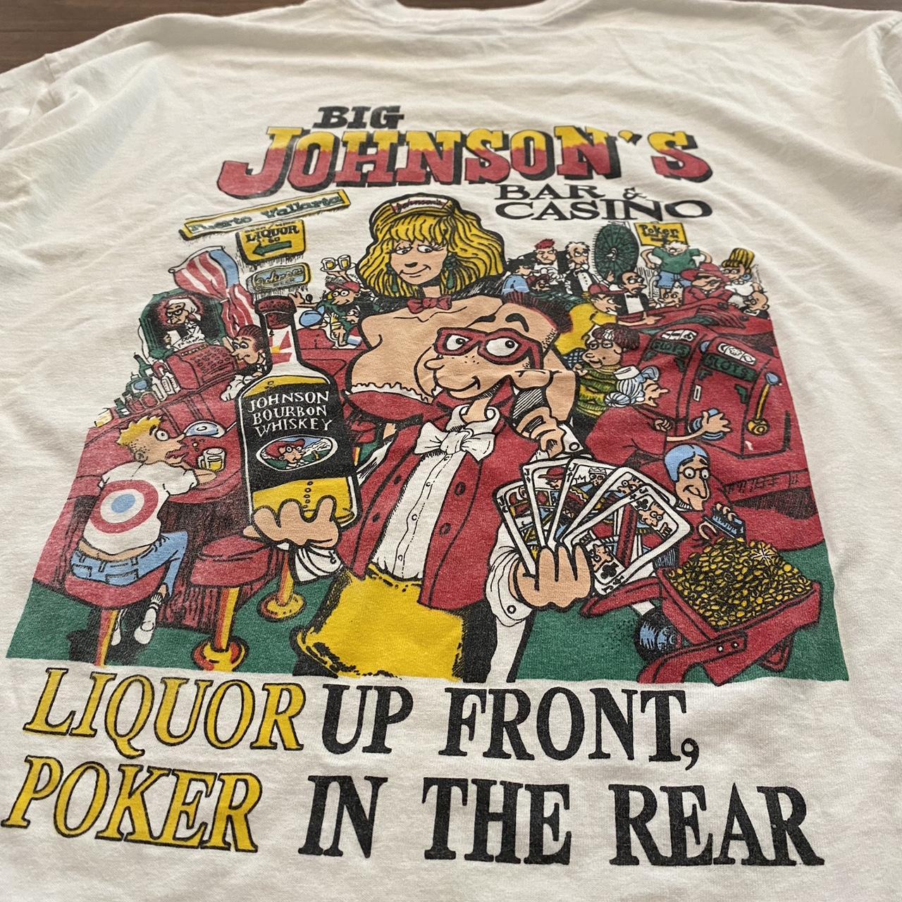 “big Johnson’s Bar” Awesome Tee Size Xxl Small - Depop