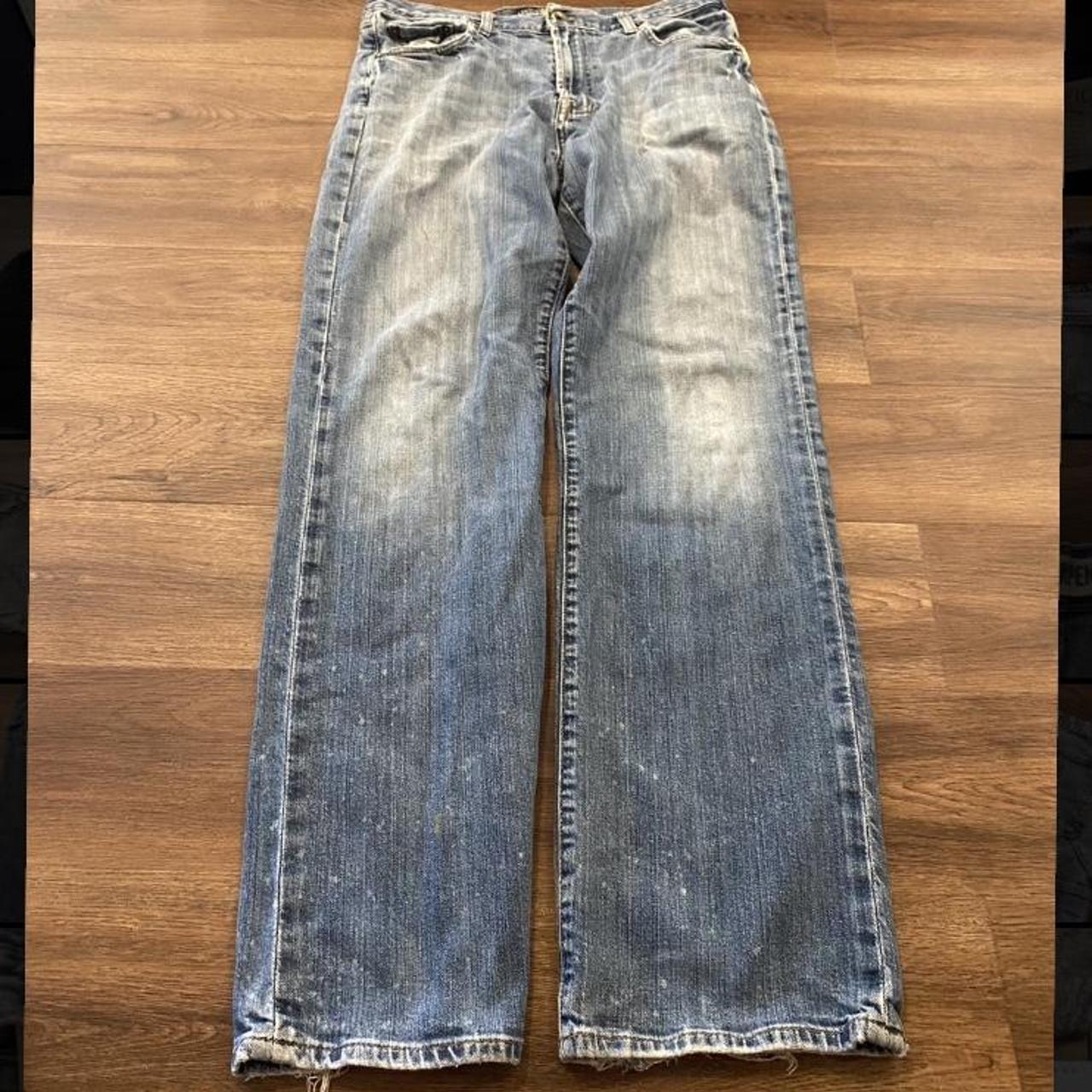 Vintage Lucky Jeans Awesome wash Distressing Size... - Depop