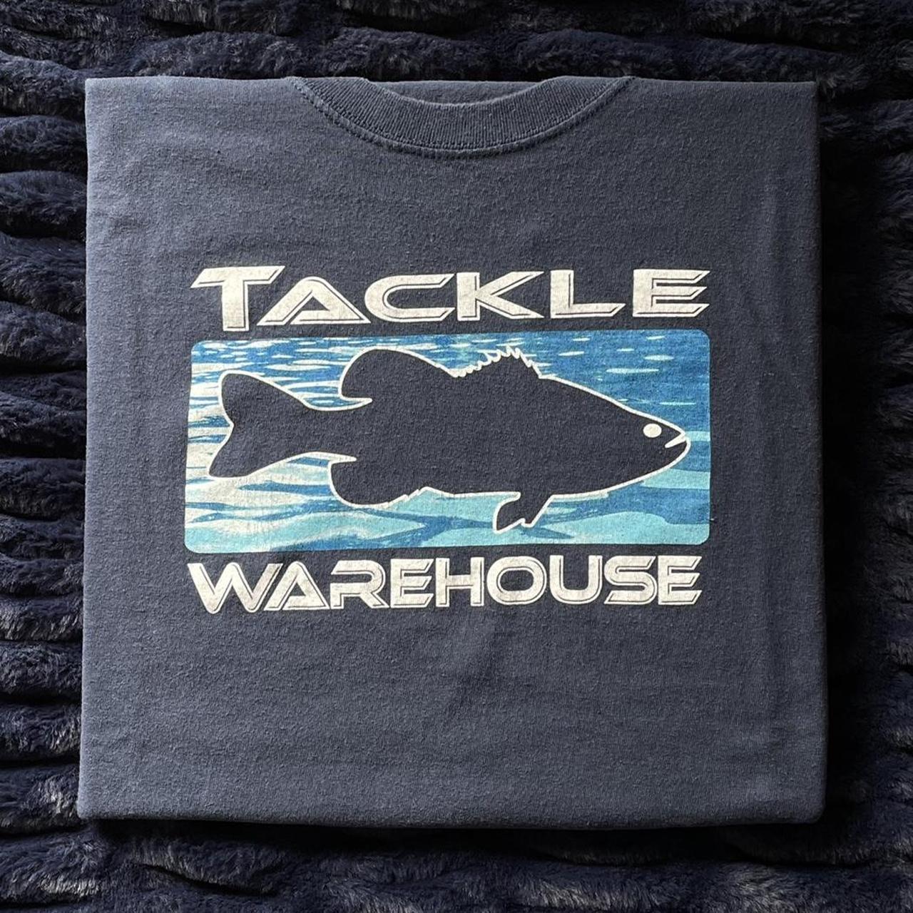 Blue Fish Shirt Size XL TACKLE WAREHOUSE FISHING. - Depop