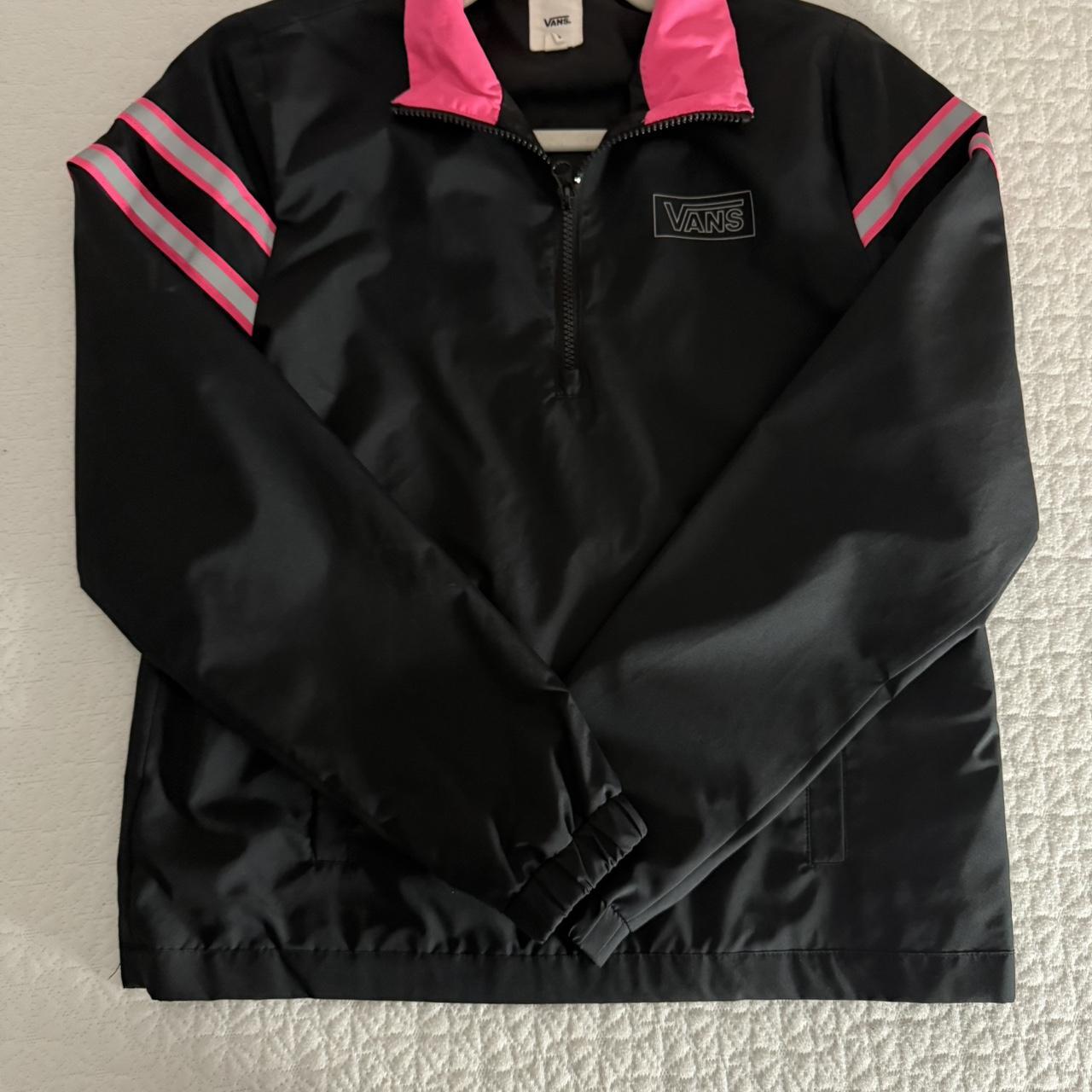 Vans Women's Jacket Black/Pink XS – Black and pink Vans - Main Image