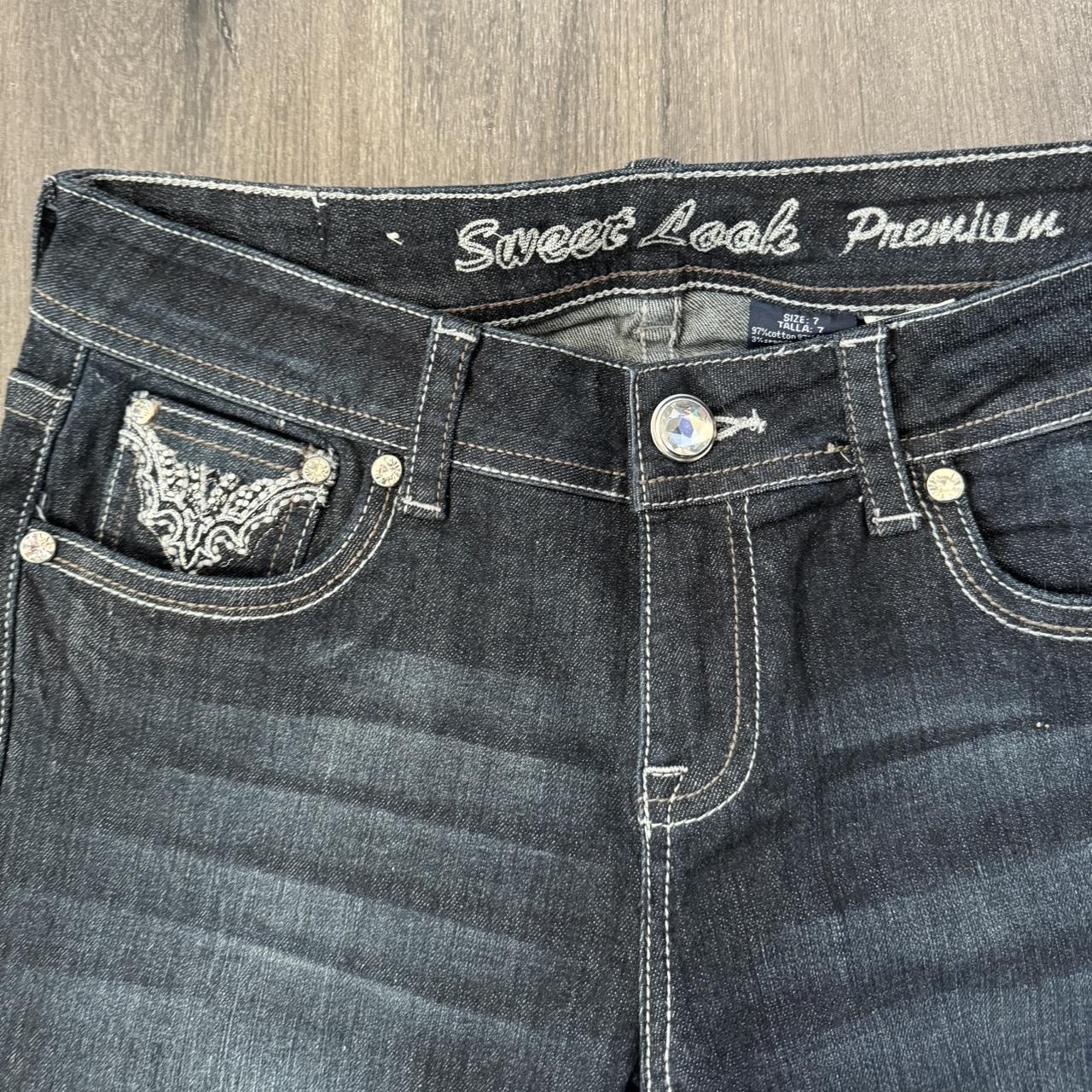 Y2K Style Jeans Size W40cm L102cm Mint... - Depop