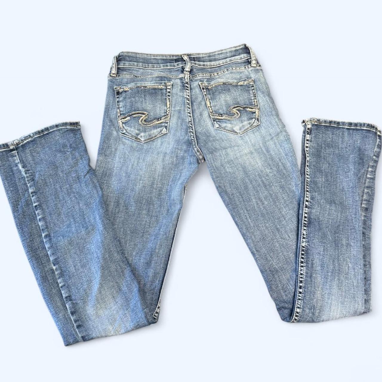 Silver Jeans Co. Women's Distressed Jeans - Blue … - image 4