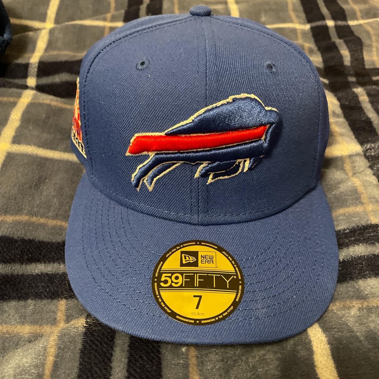 Vintage New Era NFL Buffalo Bills Fitted Hat Size: - Depop