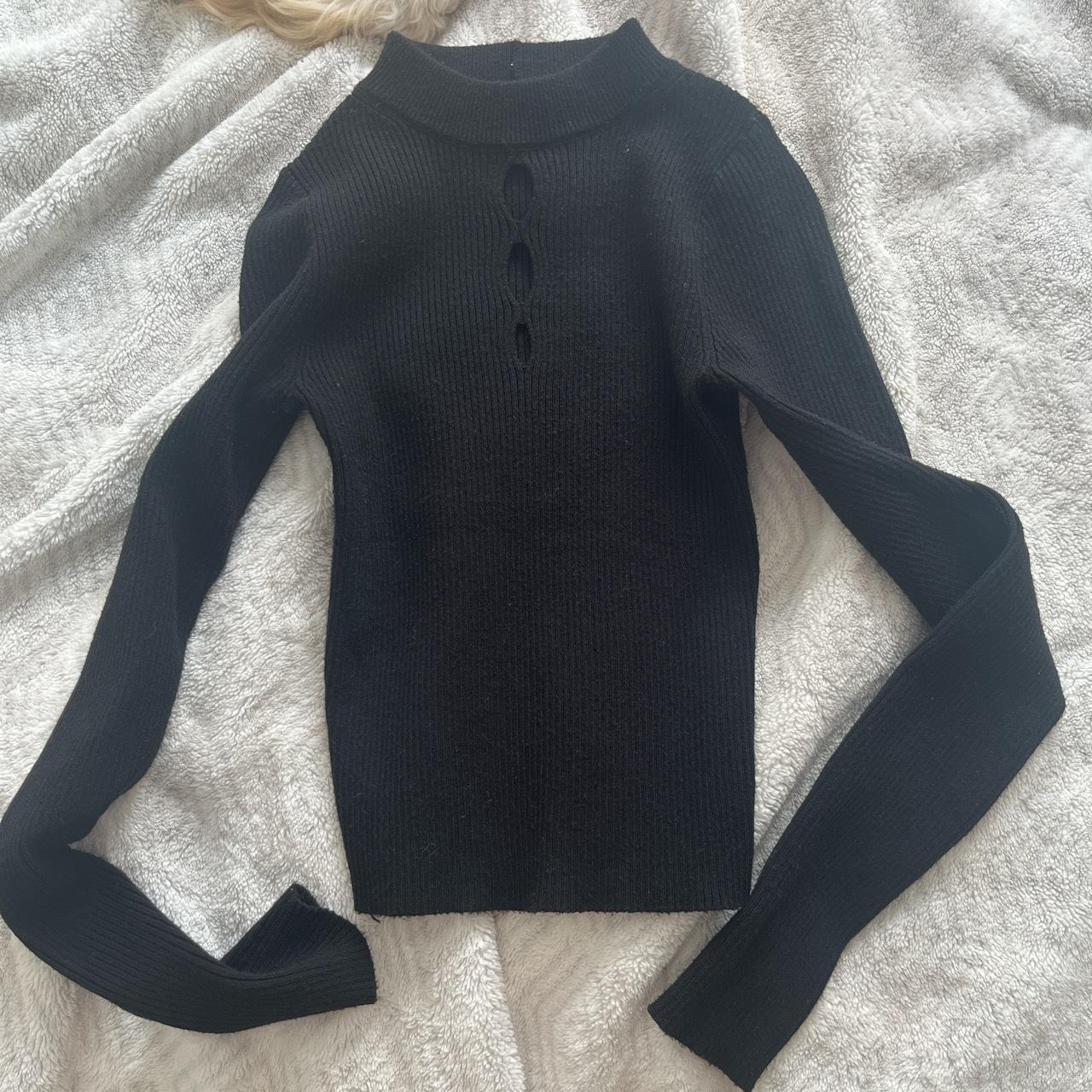 Bershka high neck jumper really flattering - Depop