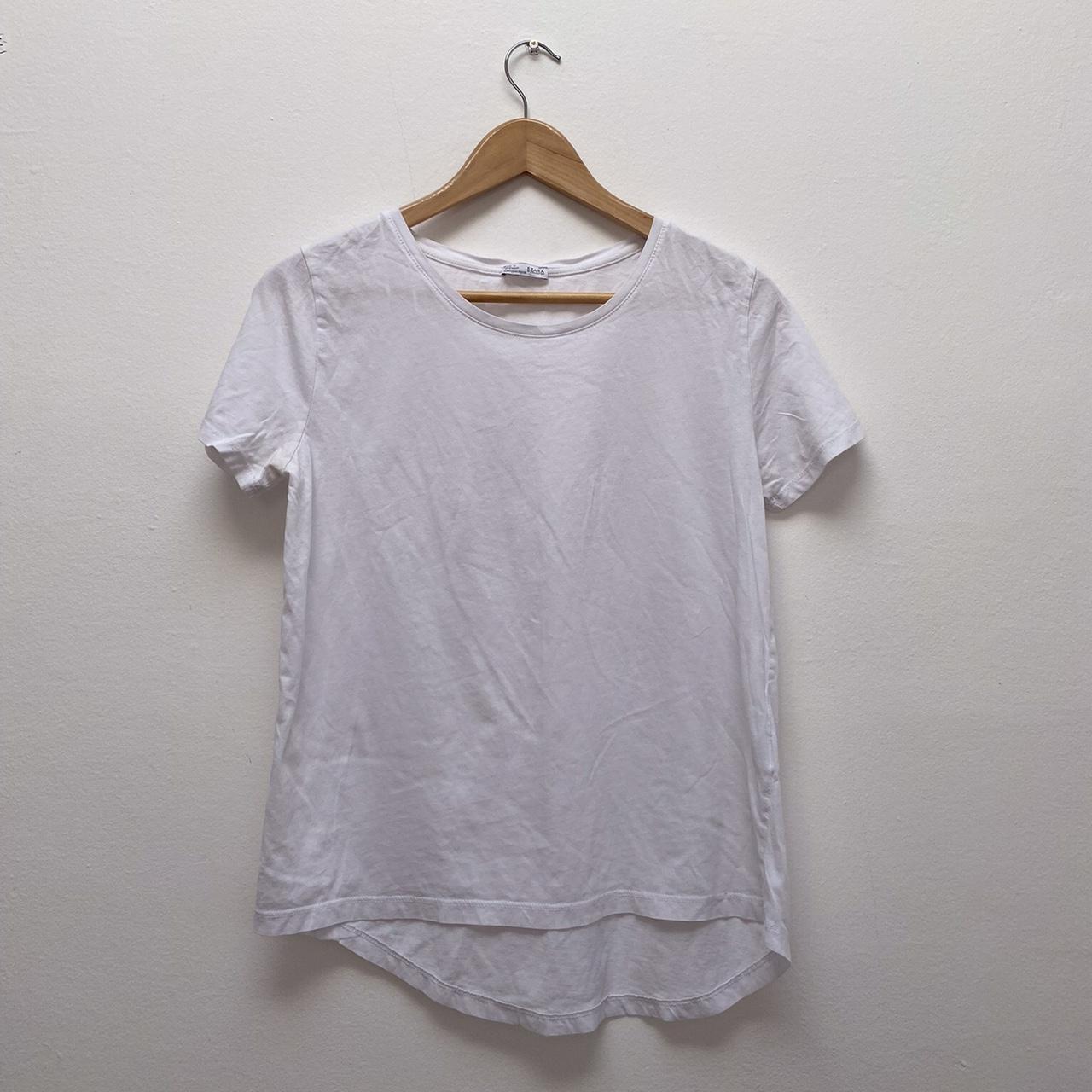 Zara plain white tee Perfect wardrobe staple - Depop