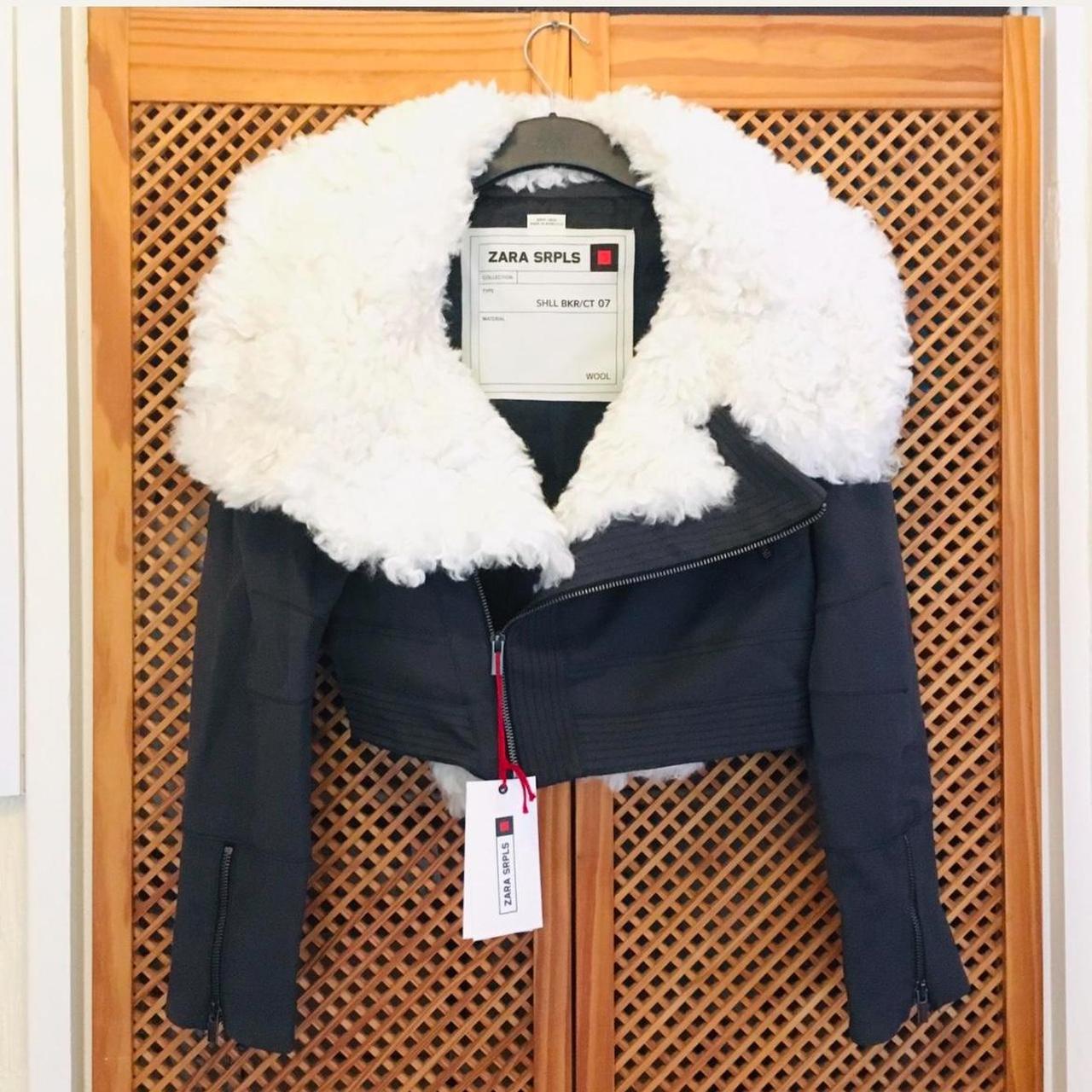 ZARA SRPLS メンズ MA-1 フライトジャケット ウール ブルゾン L