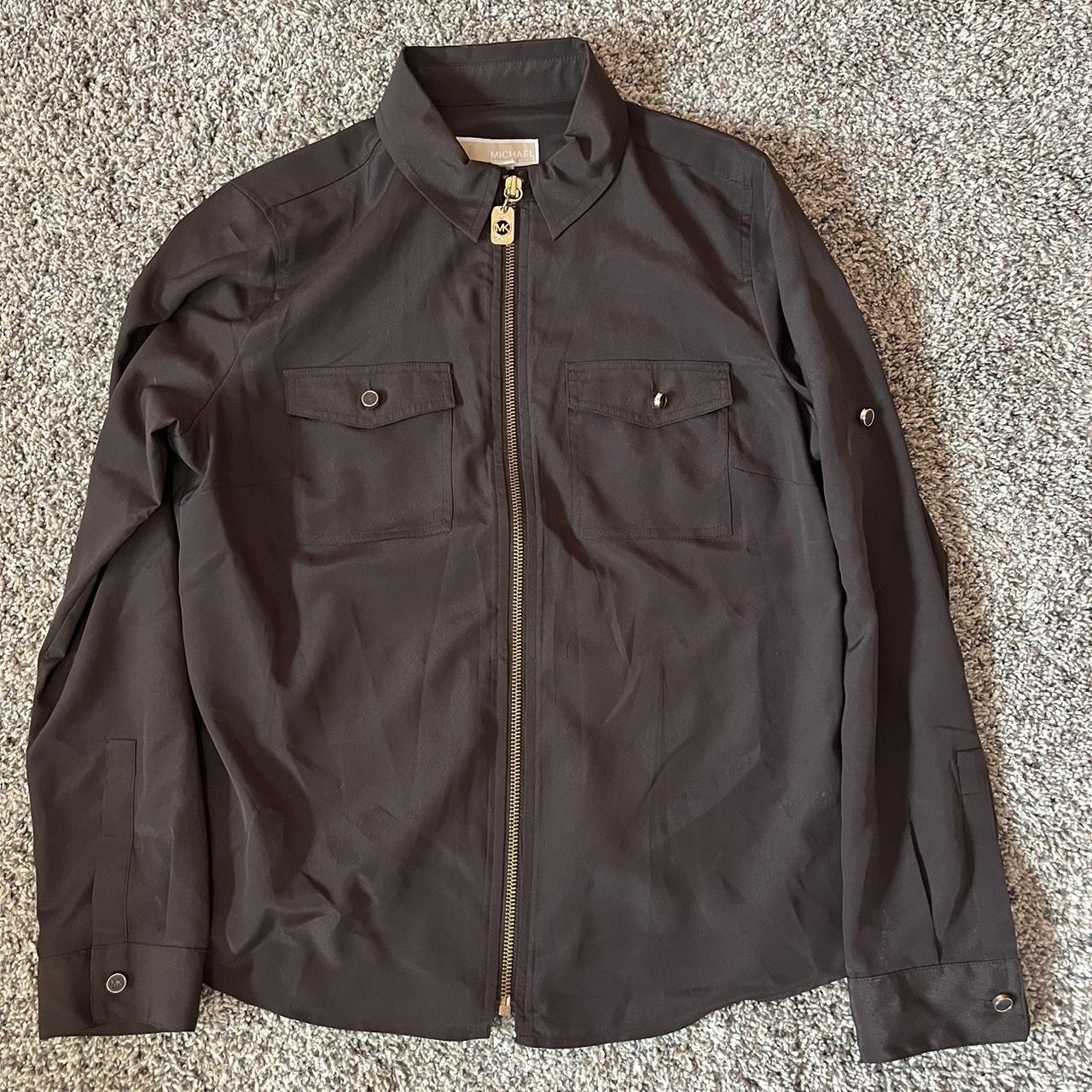 Michael Kors Women's Brown and Black Shirt