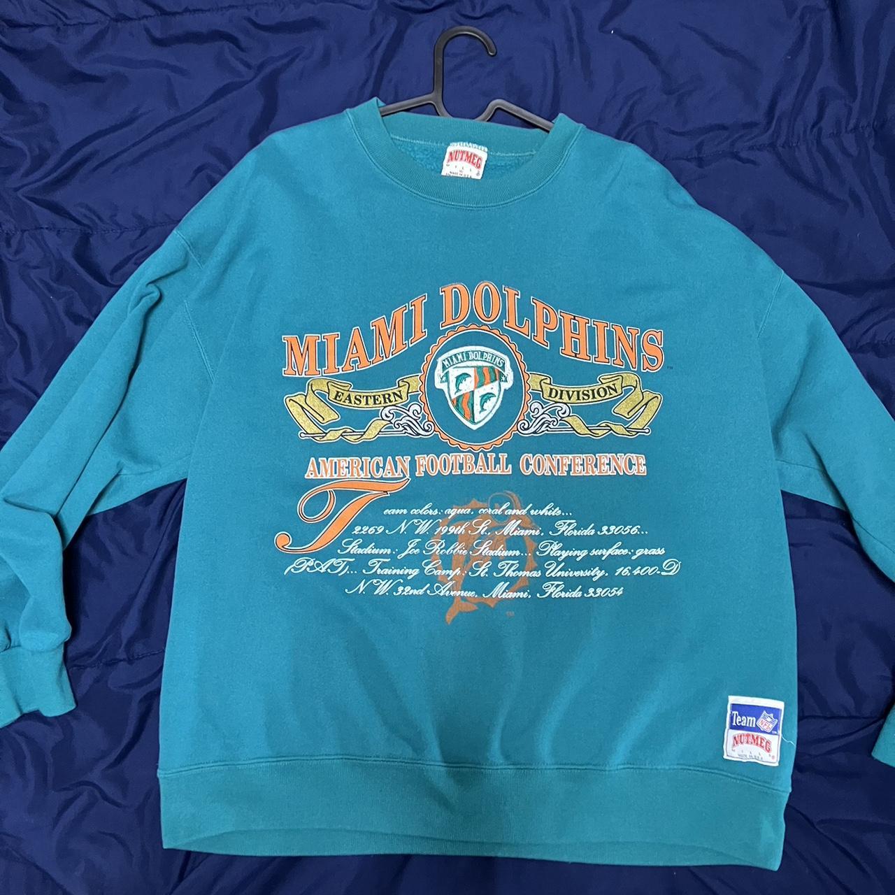 VINTAGE MIAMI DOLPHINS SWEATSHIRT #Miamivintage - Depop