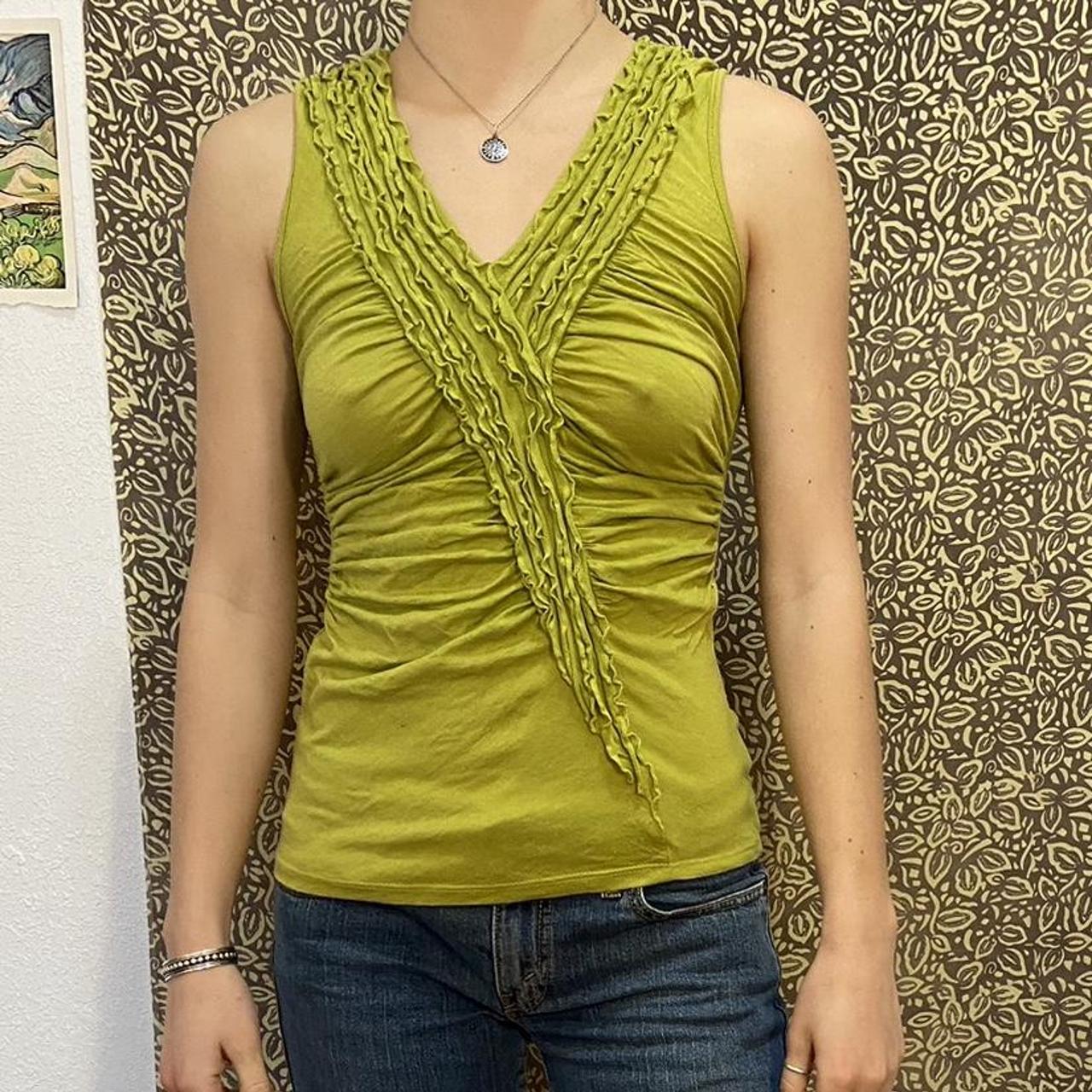 Women's Green Vest Depop