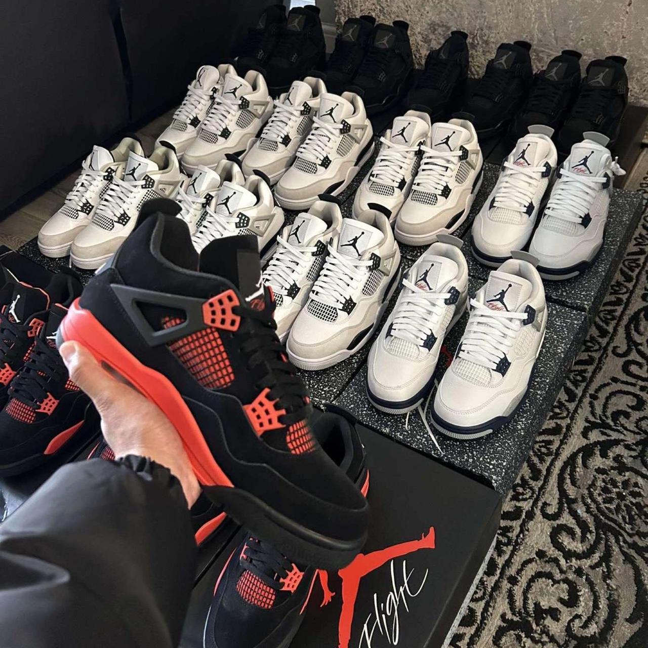 jordan 4s red and white 2020