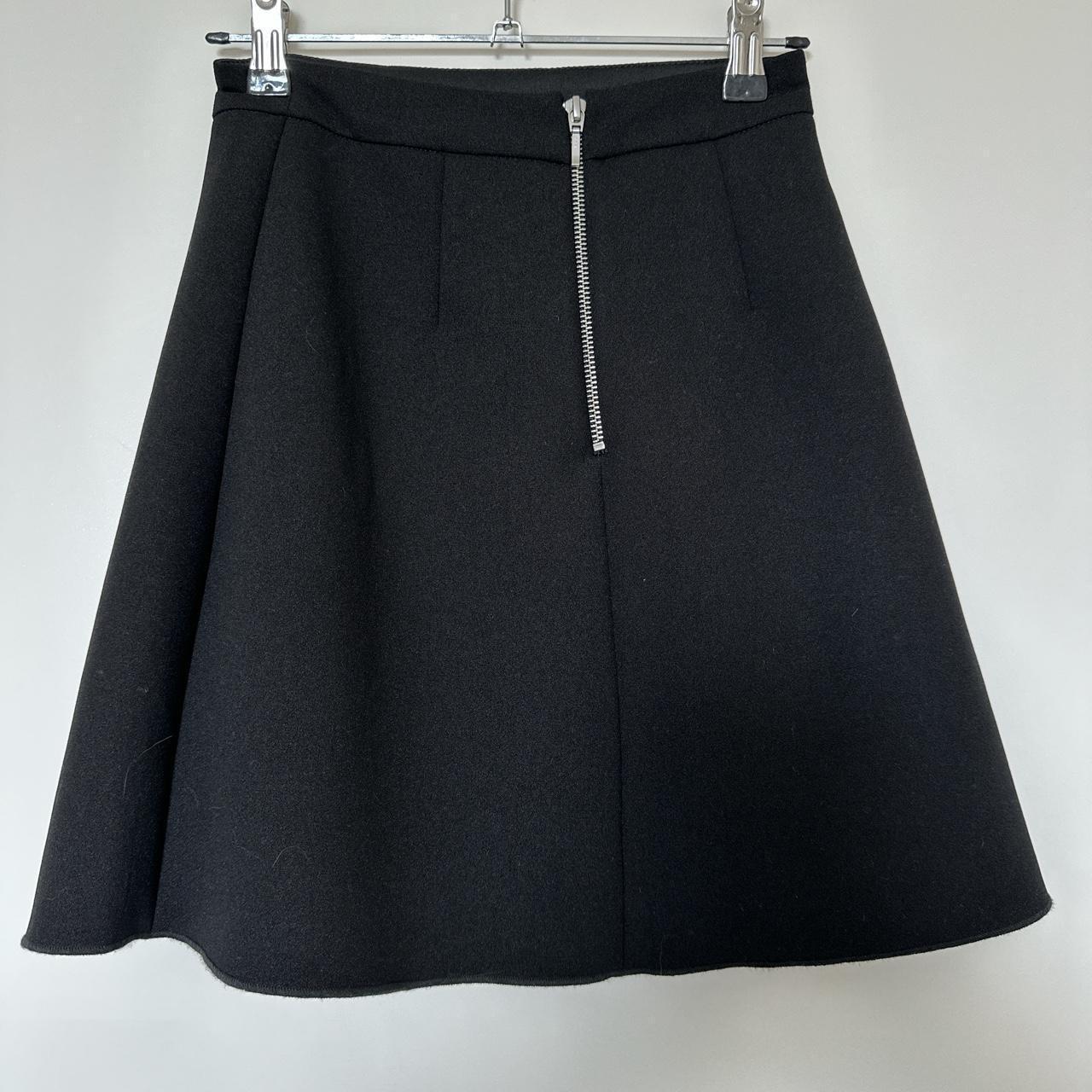 FRST MSE crepe mini skirt XXS Waist measure approx.... - Depop