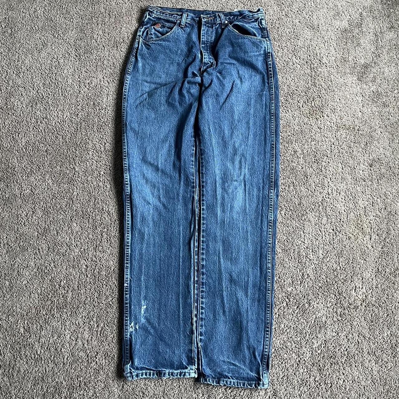 20X Baggy blue jeans with some fade and... - Depop