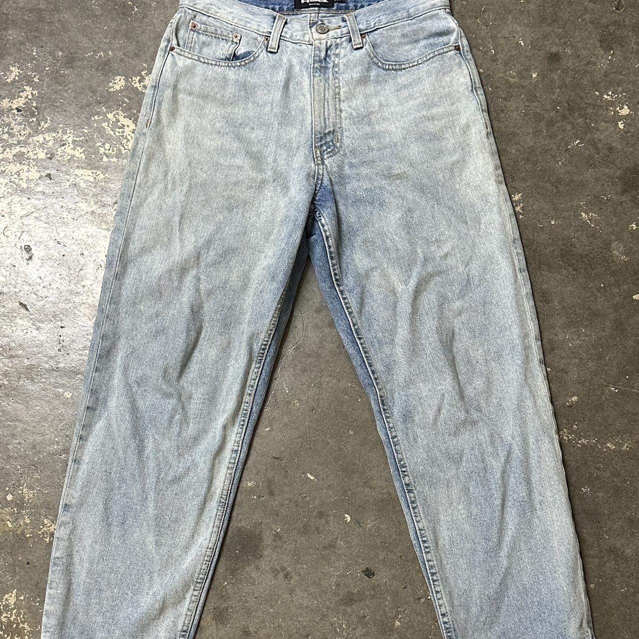 RSQ Men's Blue and White Jeans | Depop