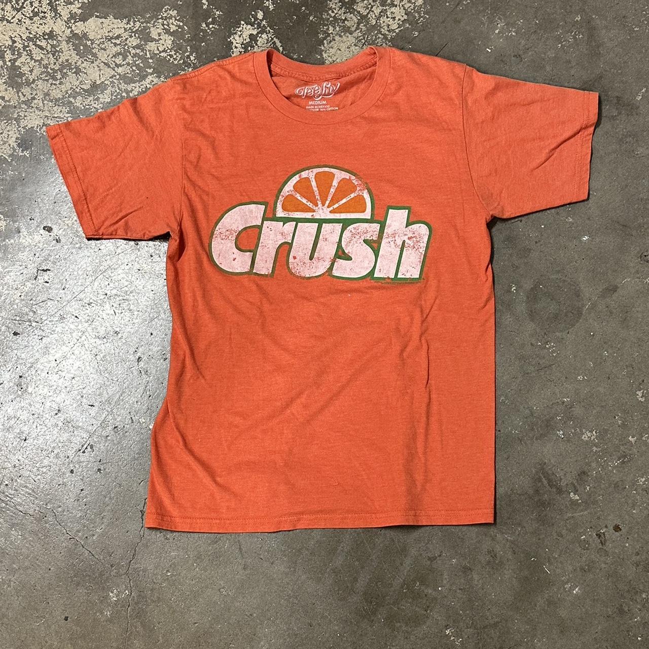 Coca-Cola Men's Orange and Green T-shirt | Depop