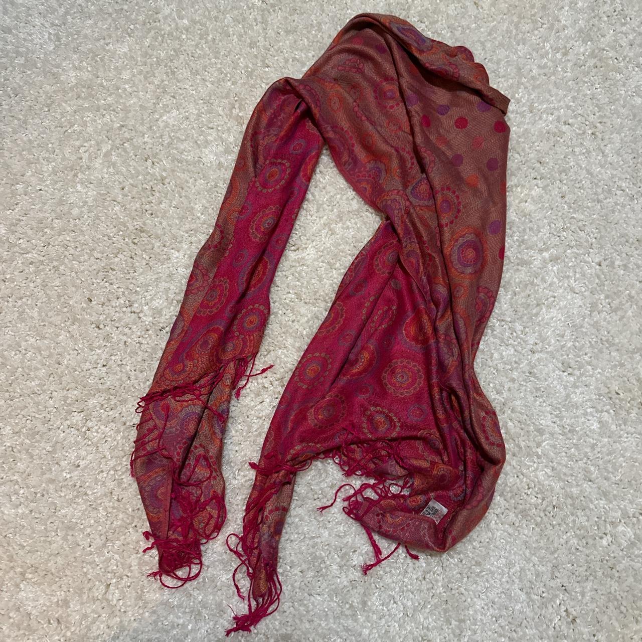 360 Cashmere Women's Pink and Orange Scarf-wraps (2)