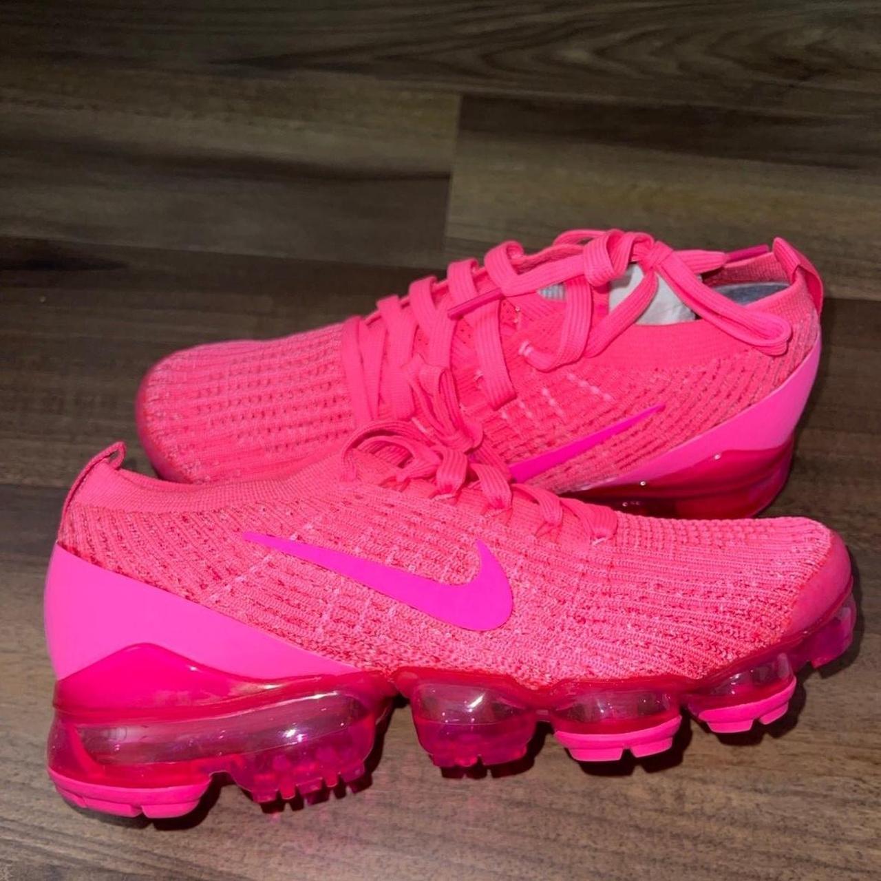 The Nike Air VaporMax Flyknit 3 Triple Pink W. Depop