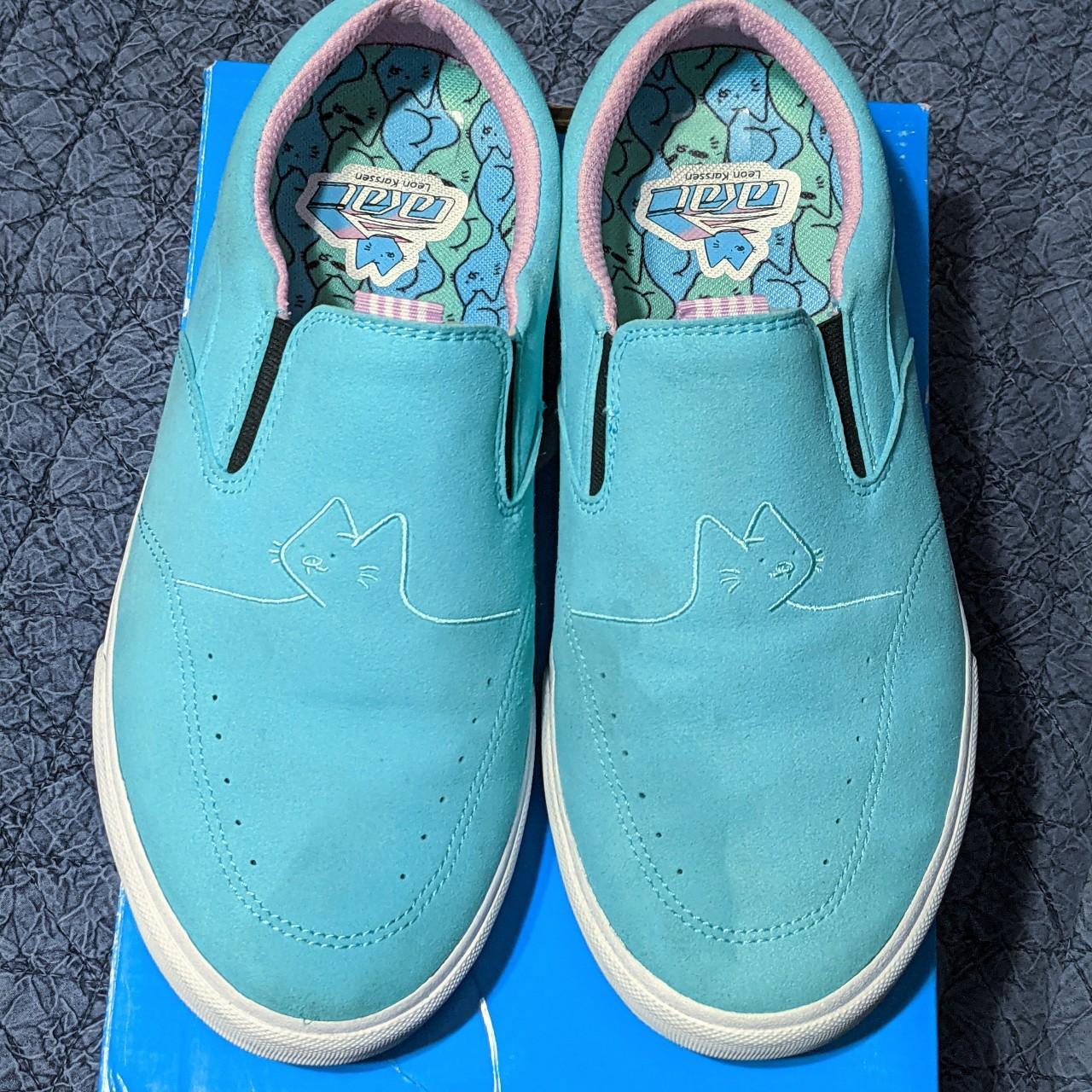 Lakai Owen Leon Sky Blue Suede Slip-On Eu40/US10... - Depop