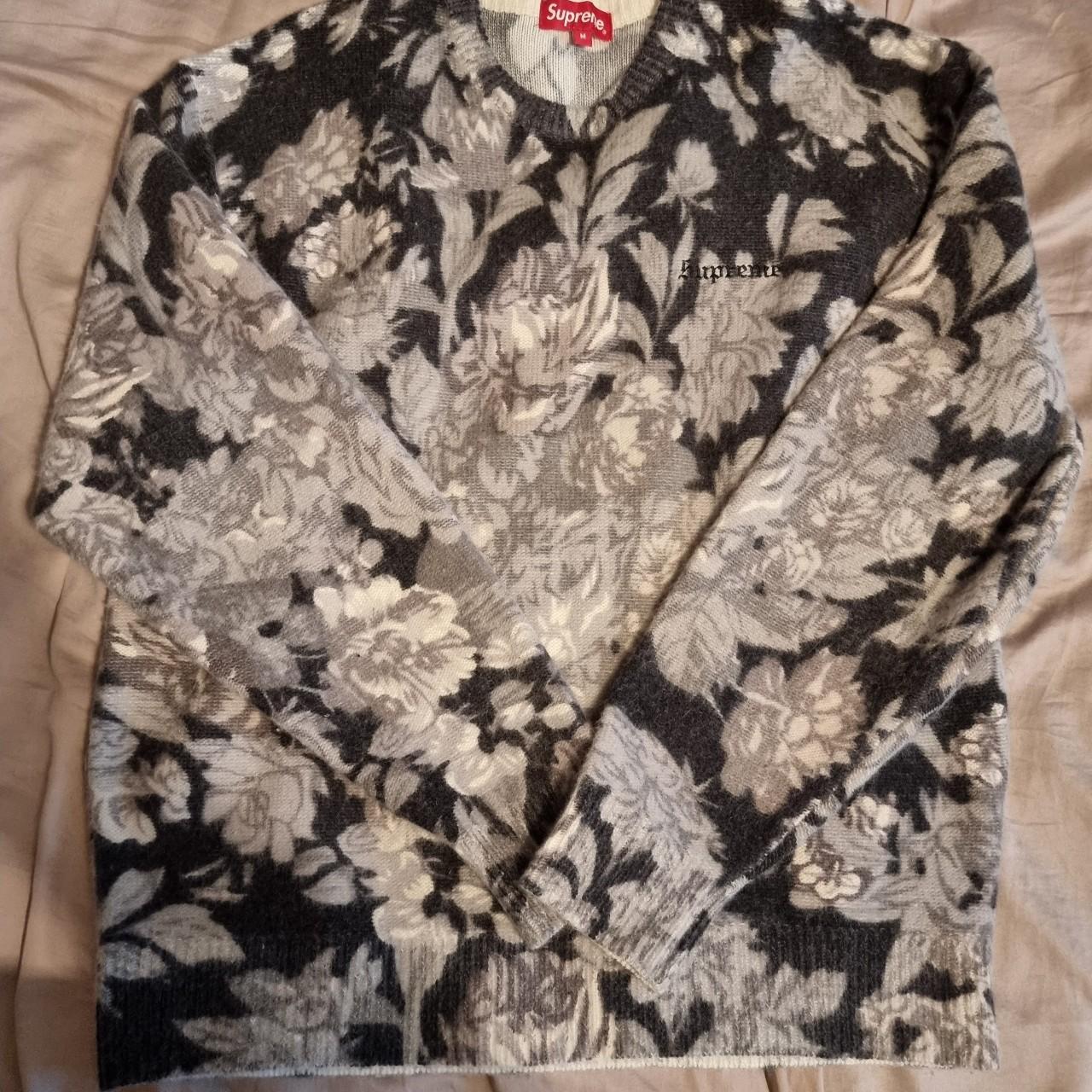 Printed floral hotsell angora sweater